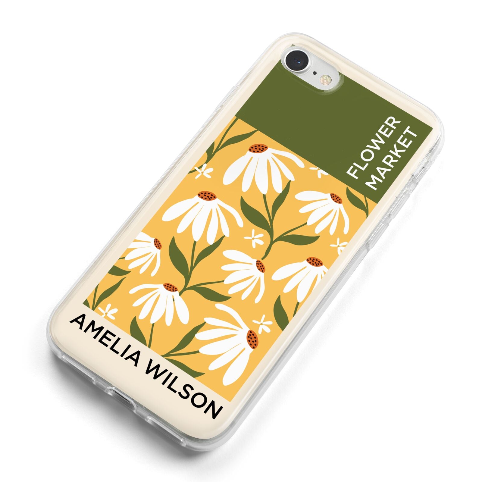 London Flower Market iPhone 8 Bumper Case on Silver iPhone Alternative Image