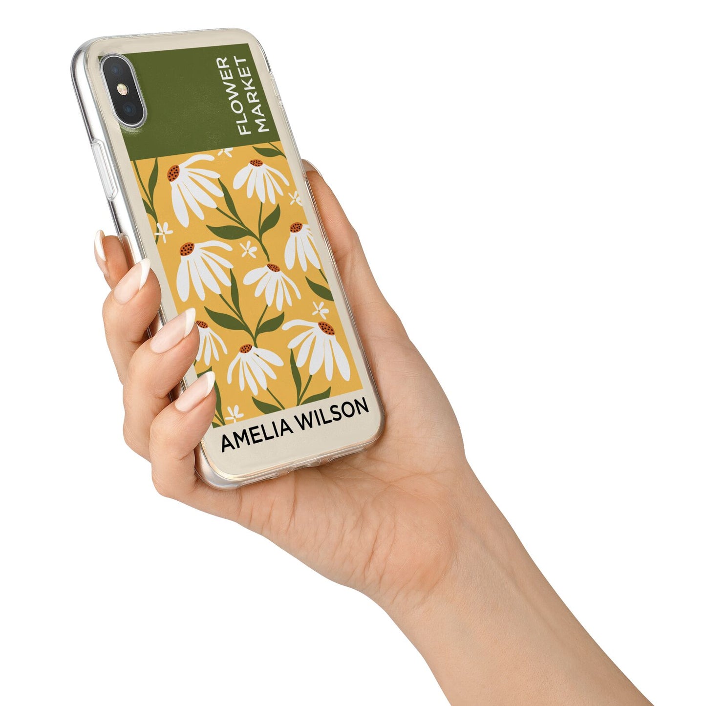 London Flower Market iPhone X Bumper Case on Silver iPhone Alternative Image 2