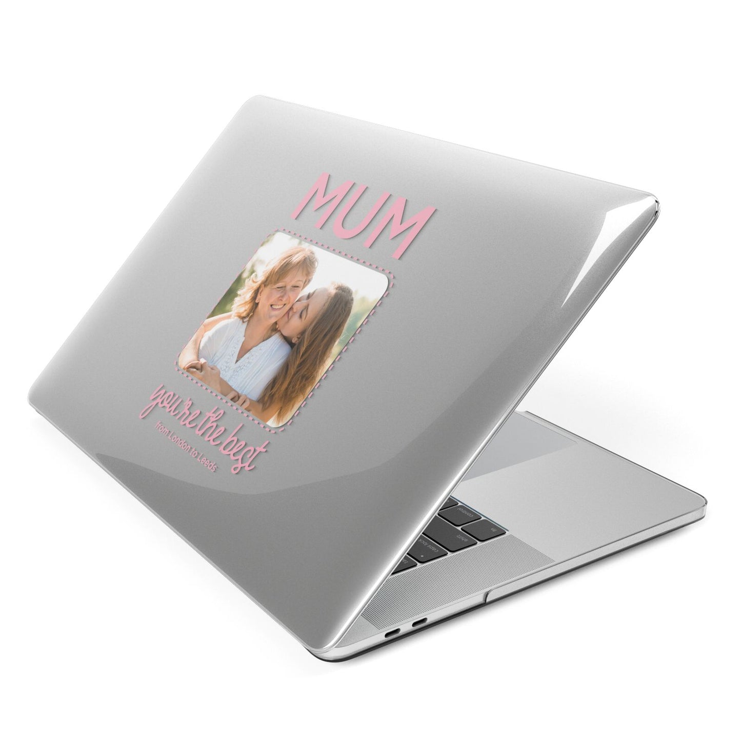 Long Distance Mothers Day Photo Apple MacBook Case Side View