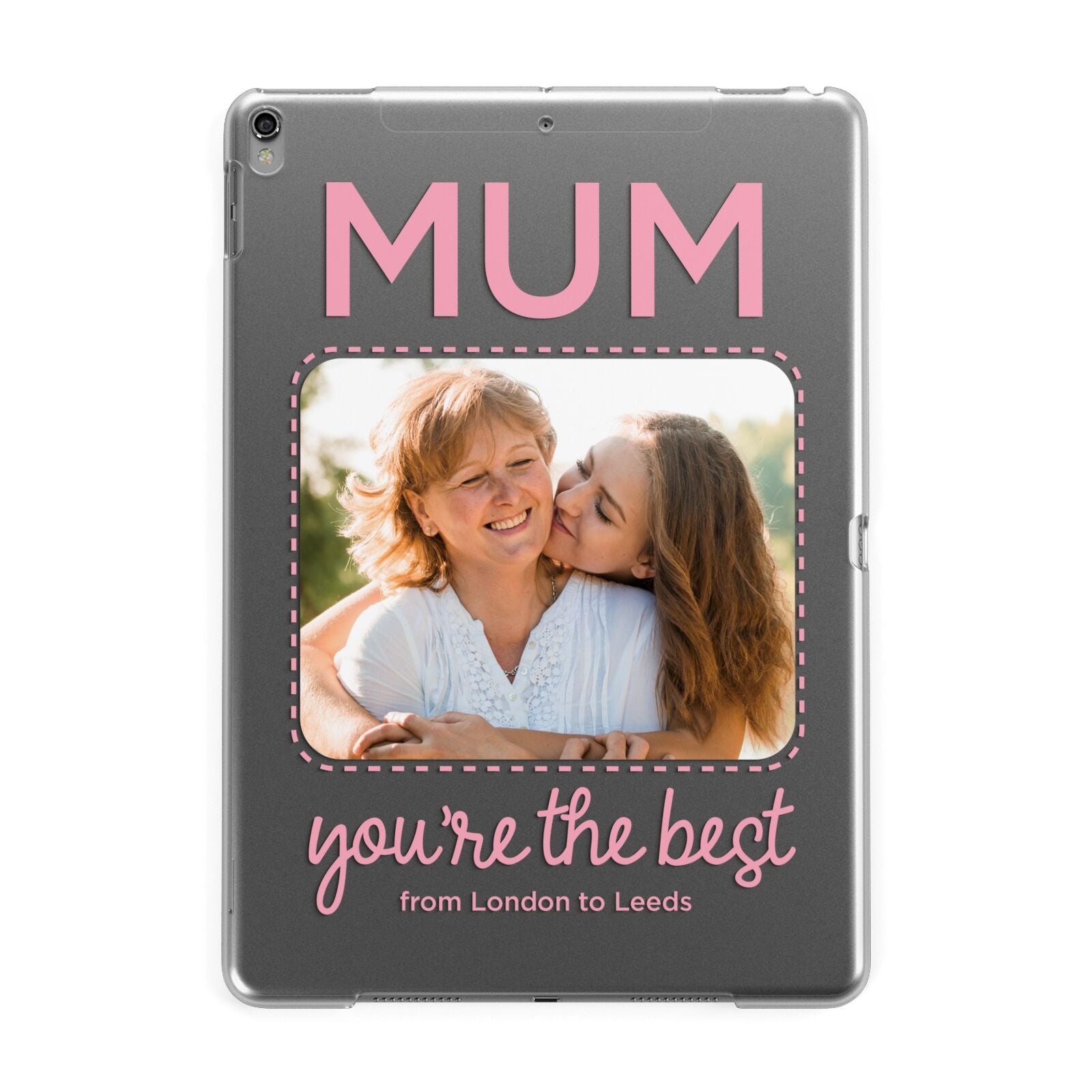 Long Distance Mothers Day Photo Apple iPad Grey Case