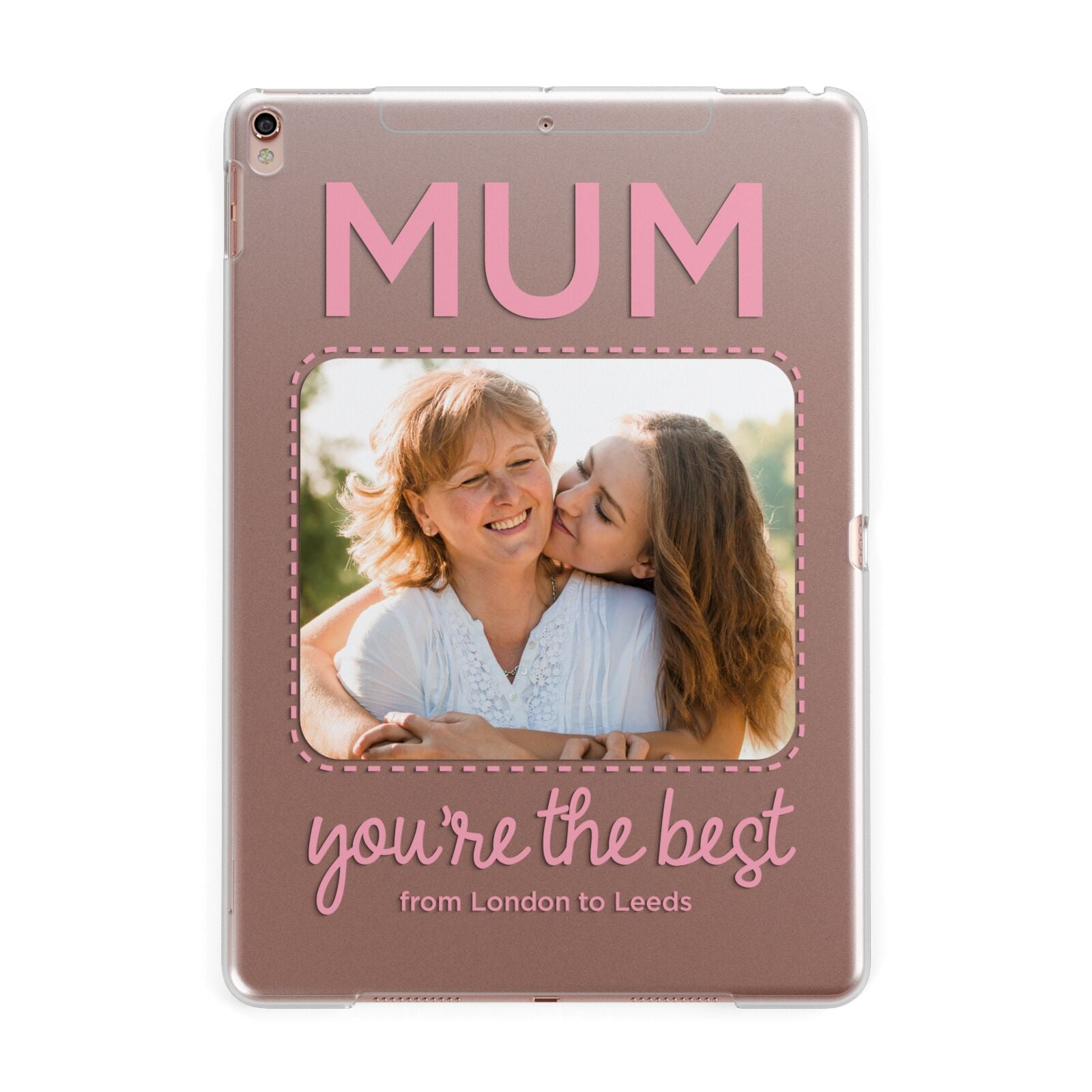 Long Distance Mothers Day Photo Apple iPad Rose Gold Case