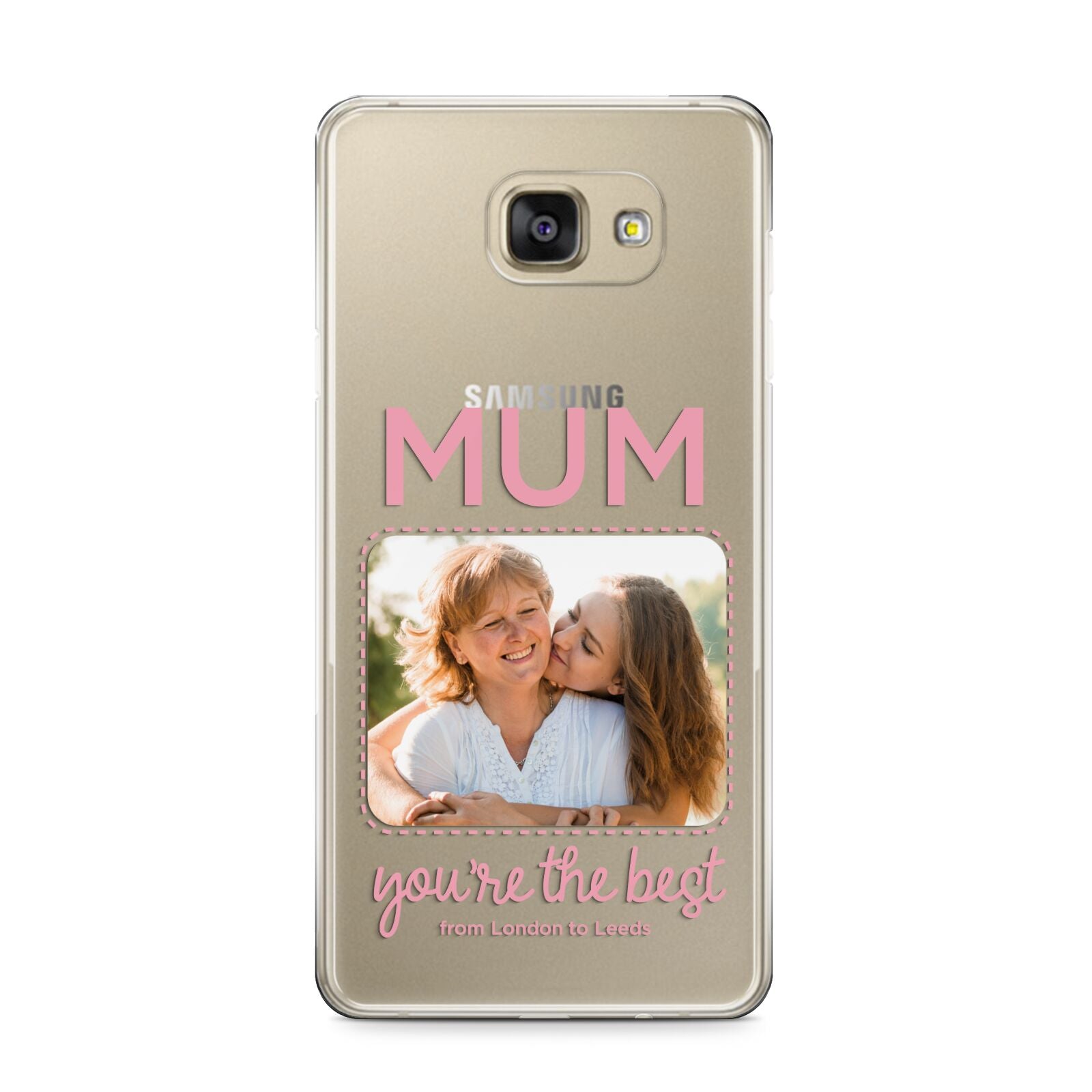 Long Distance Mothers Day Photo Samsung Galaxy A9 2016 Case on gold phone