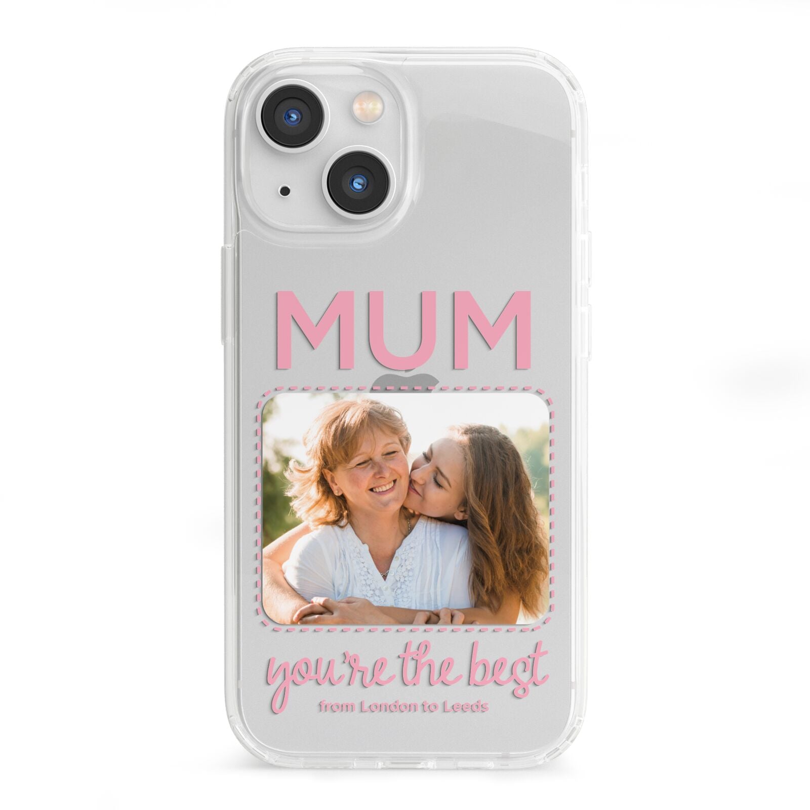 Long Distance Mothers Day Photo iPhone 13 Mini Clear Bumper Case