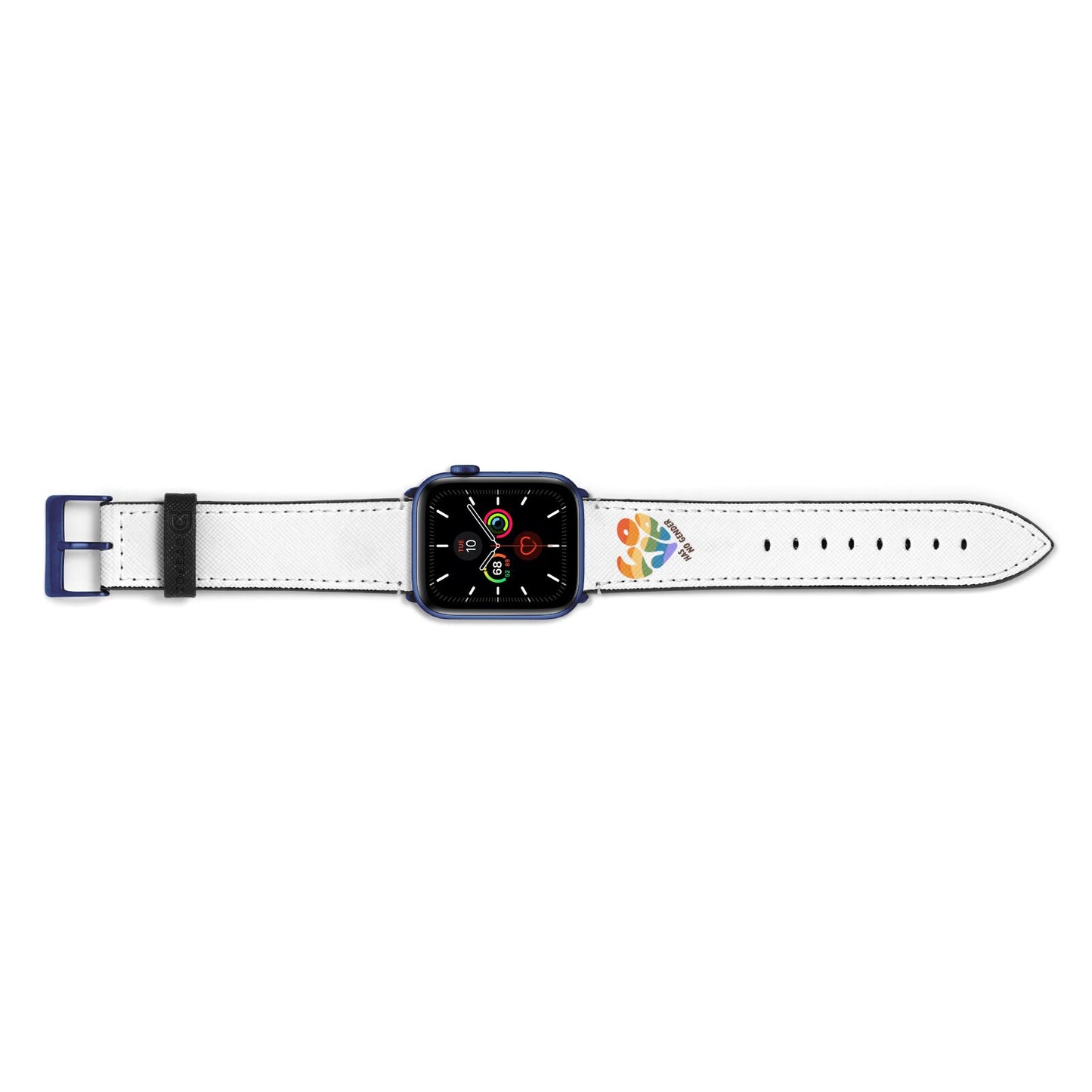 Love Has No Gender Apple Watch Strap Landscape Image Blue Hardware