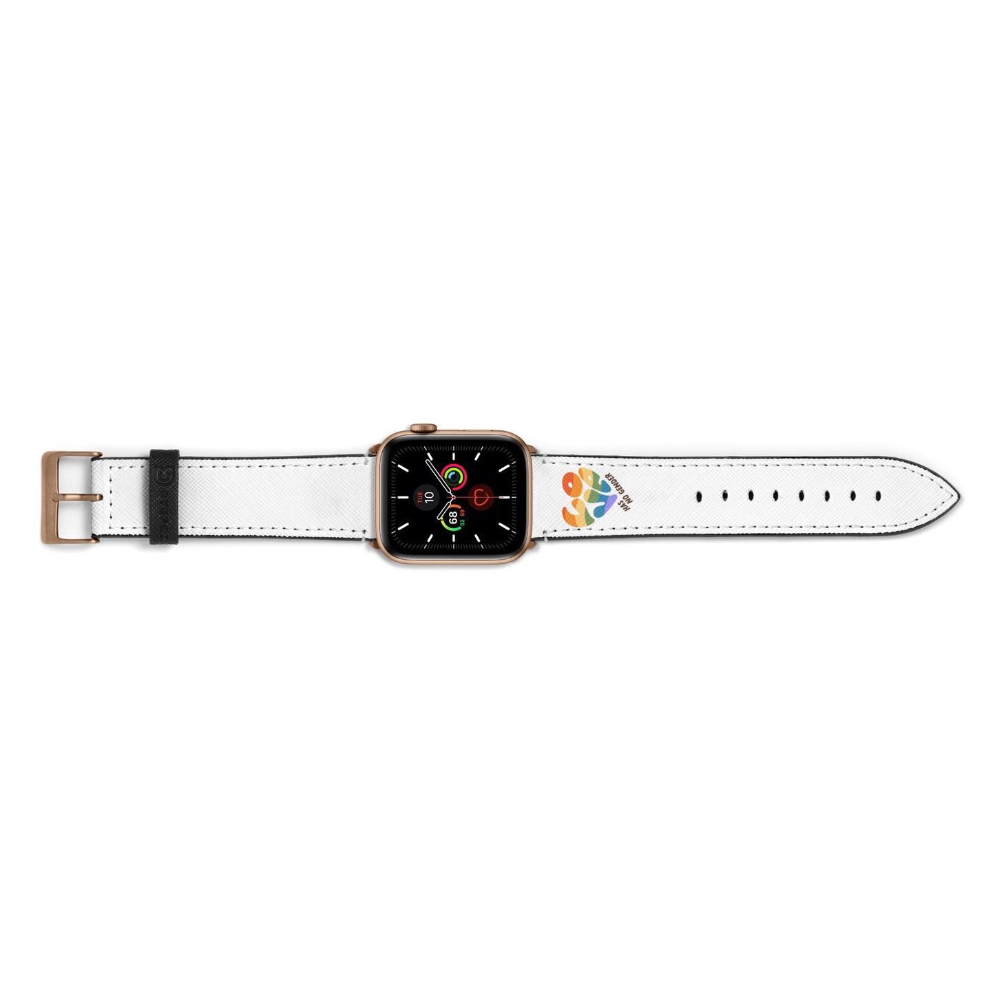 Love Has No Gender Apple Watch Strap Landscape Image Gold Hardware