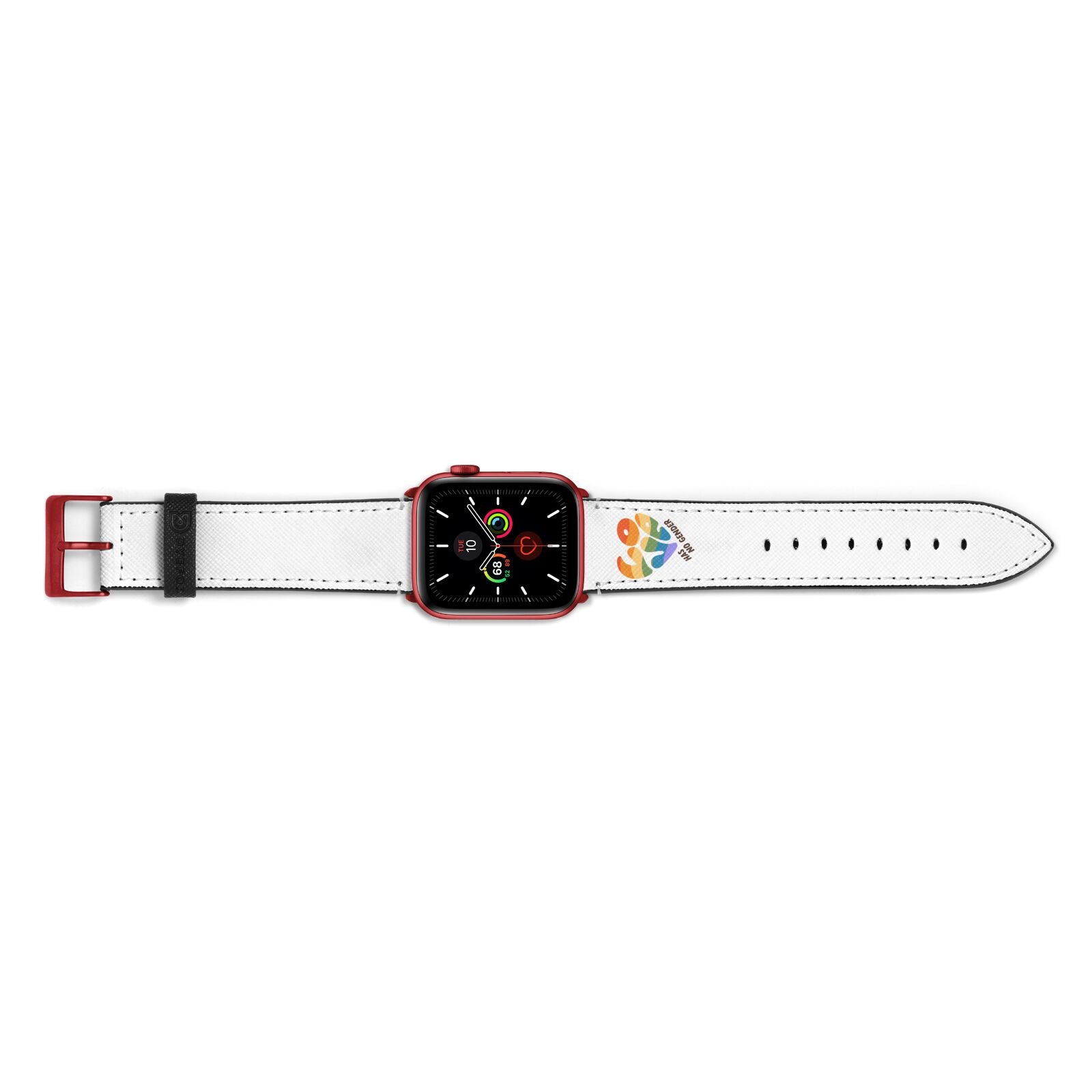 Love Has No Gender Apple Watch Strap Landscape Image Red Hardware