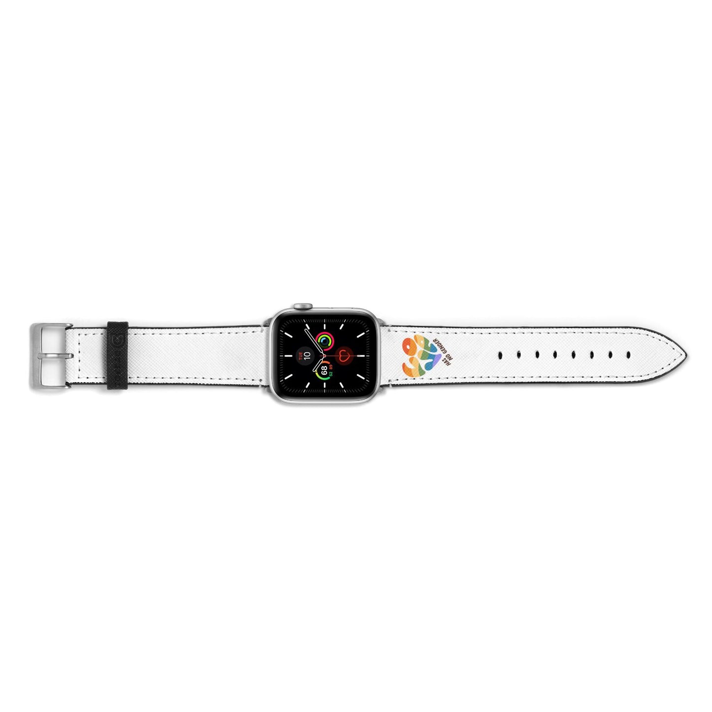 Love Has No Gender Apple Watch Strap Landscape Image Silver Hardware