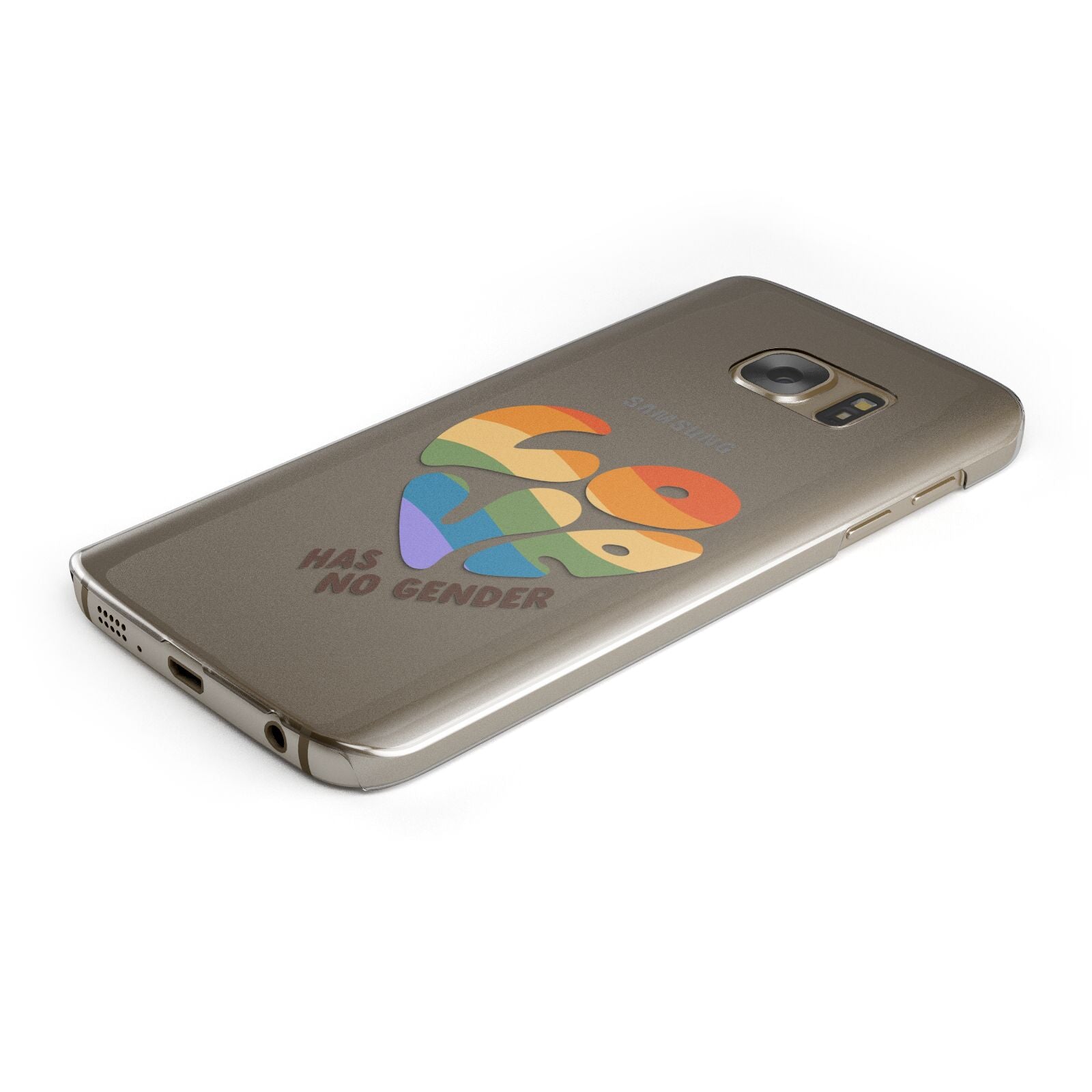 Love Has No Gender Samsung Galaxy Case Bottom Cutout