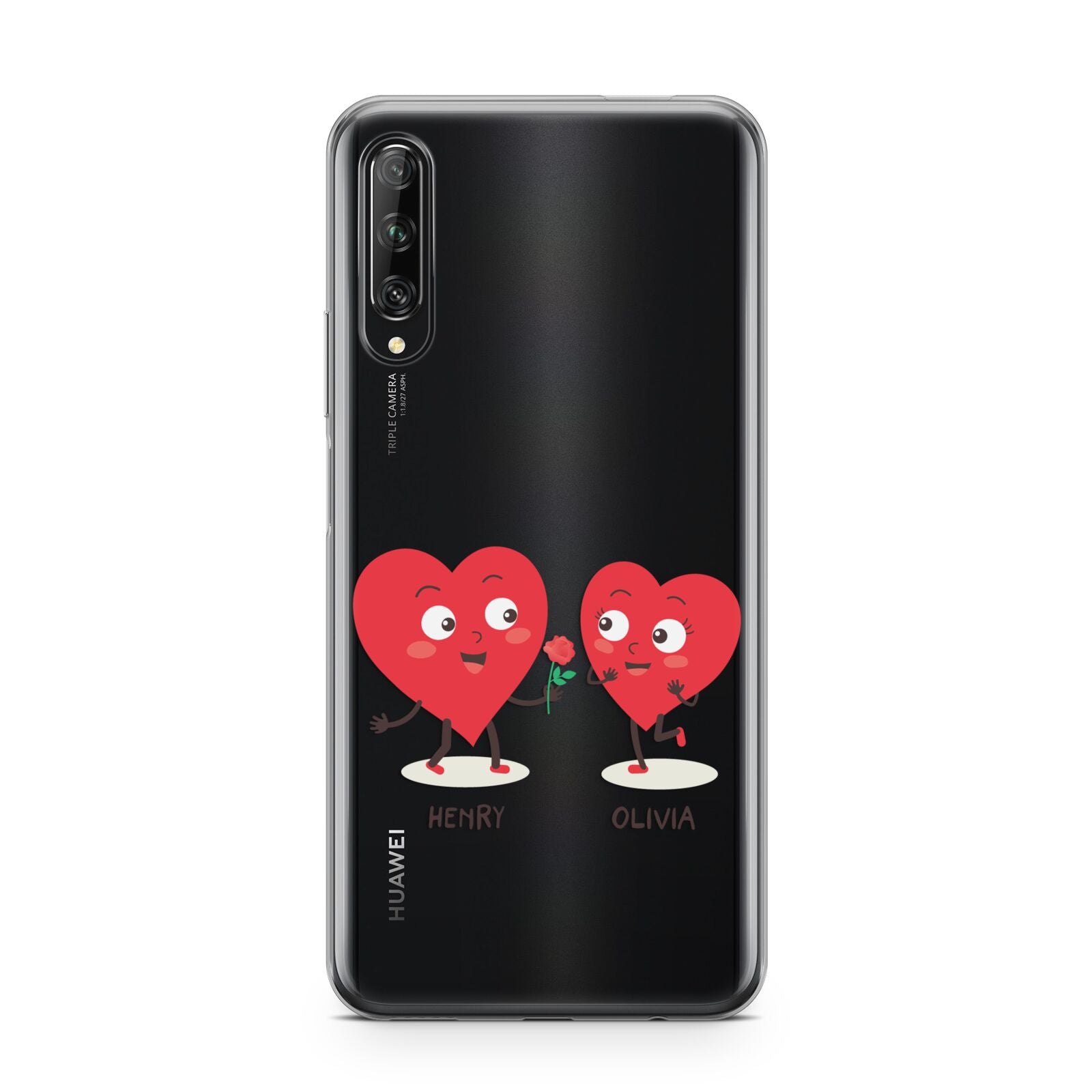 Love Heart Couples Custom Huawei P Smart Pro 2019