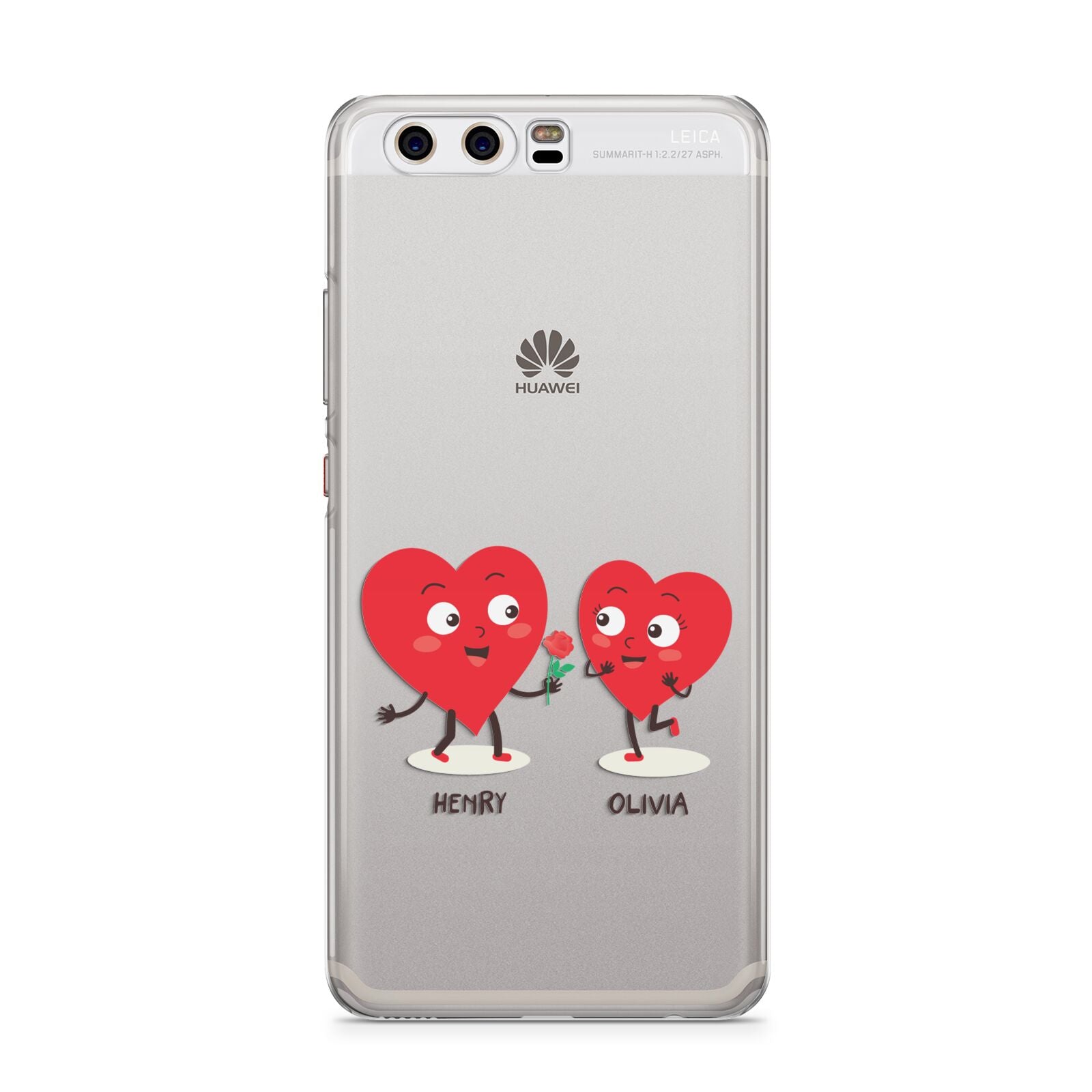 Love Heart Couples Custom Huawei P10 Phone Case