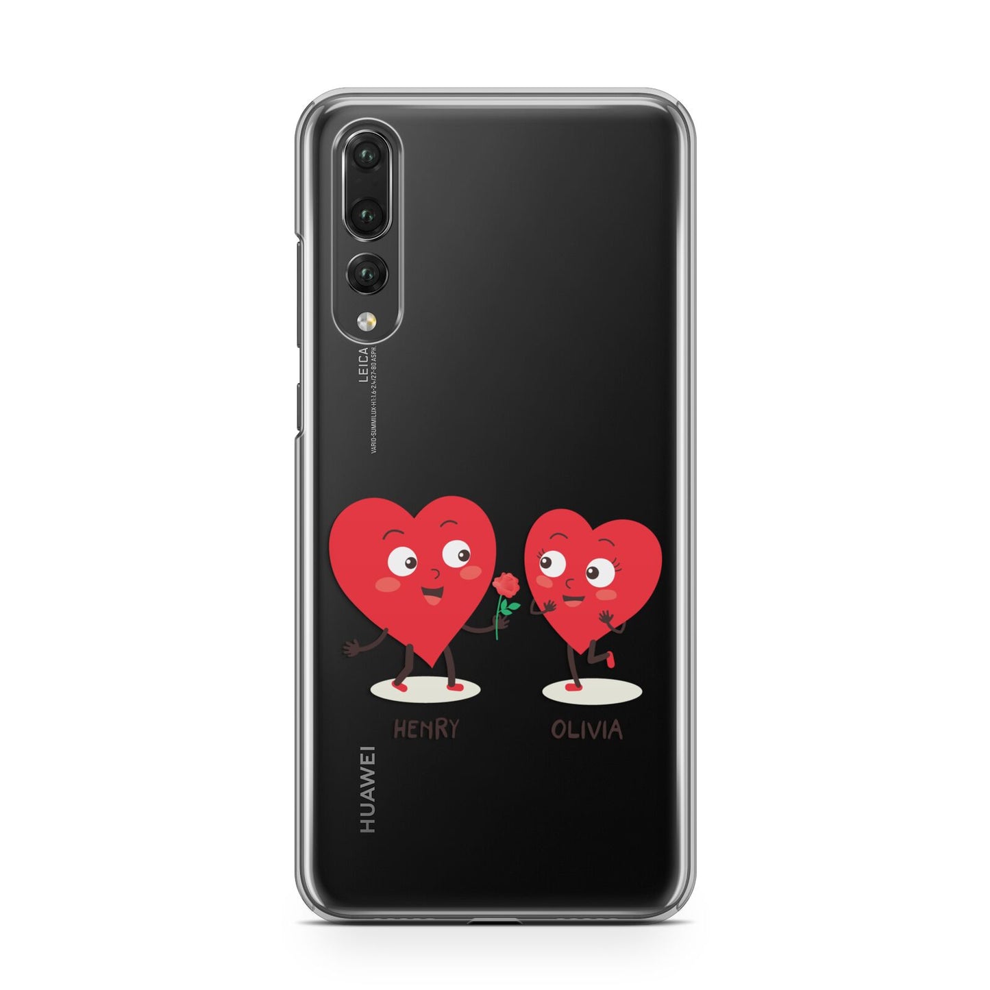 Love Heart Couples Custom Huawei P20 Pro Phone Case