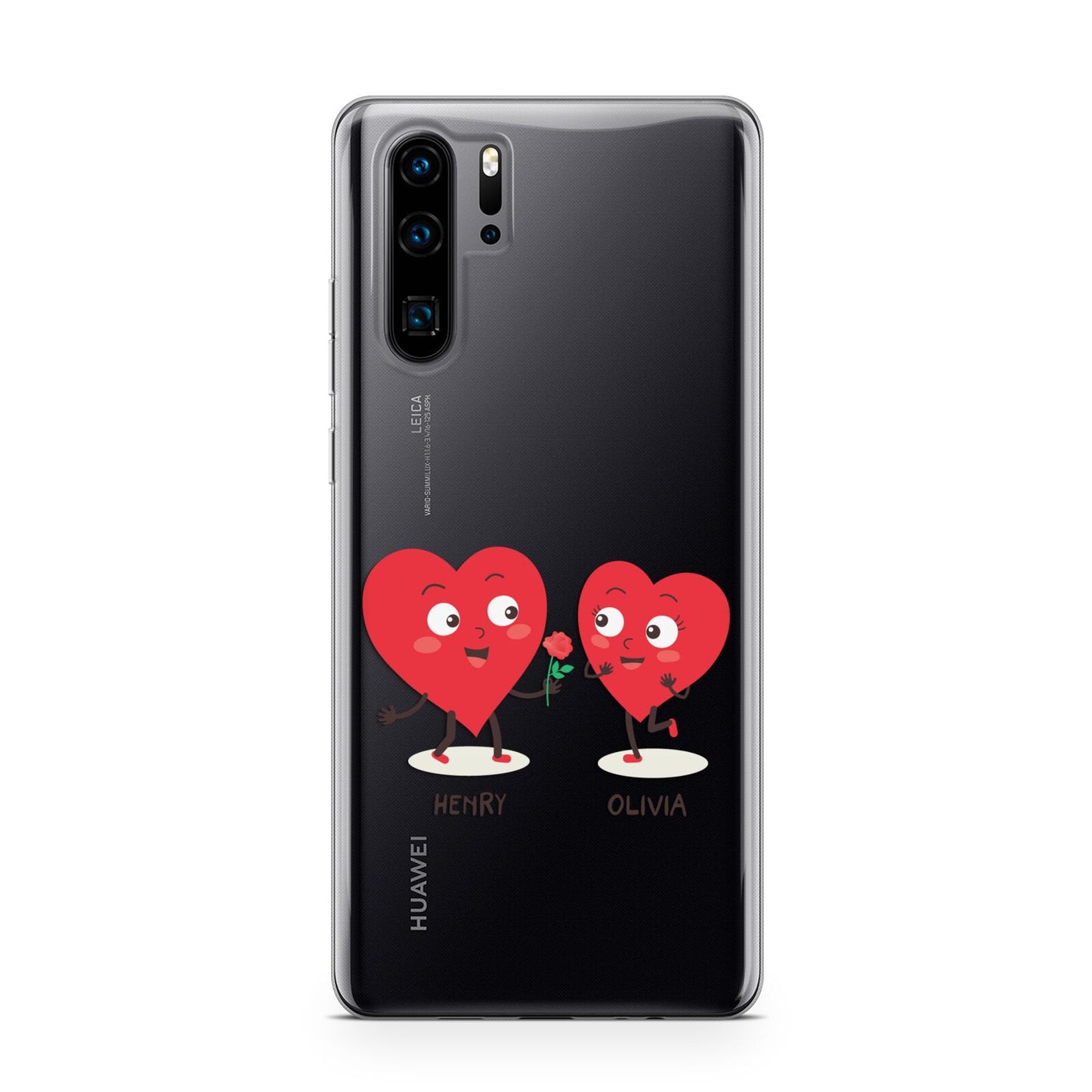 Love Heart Couples Custom Huawei P30 Pro Phone Case