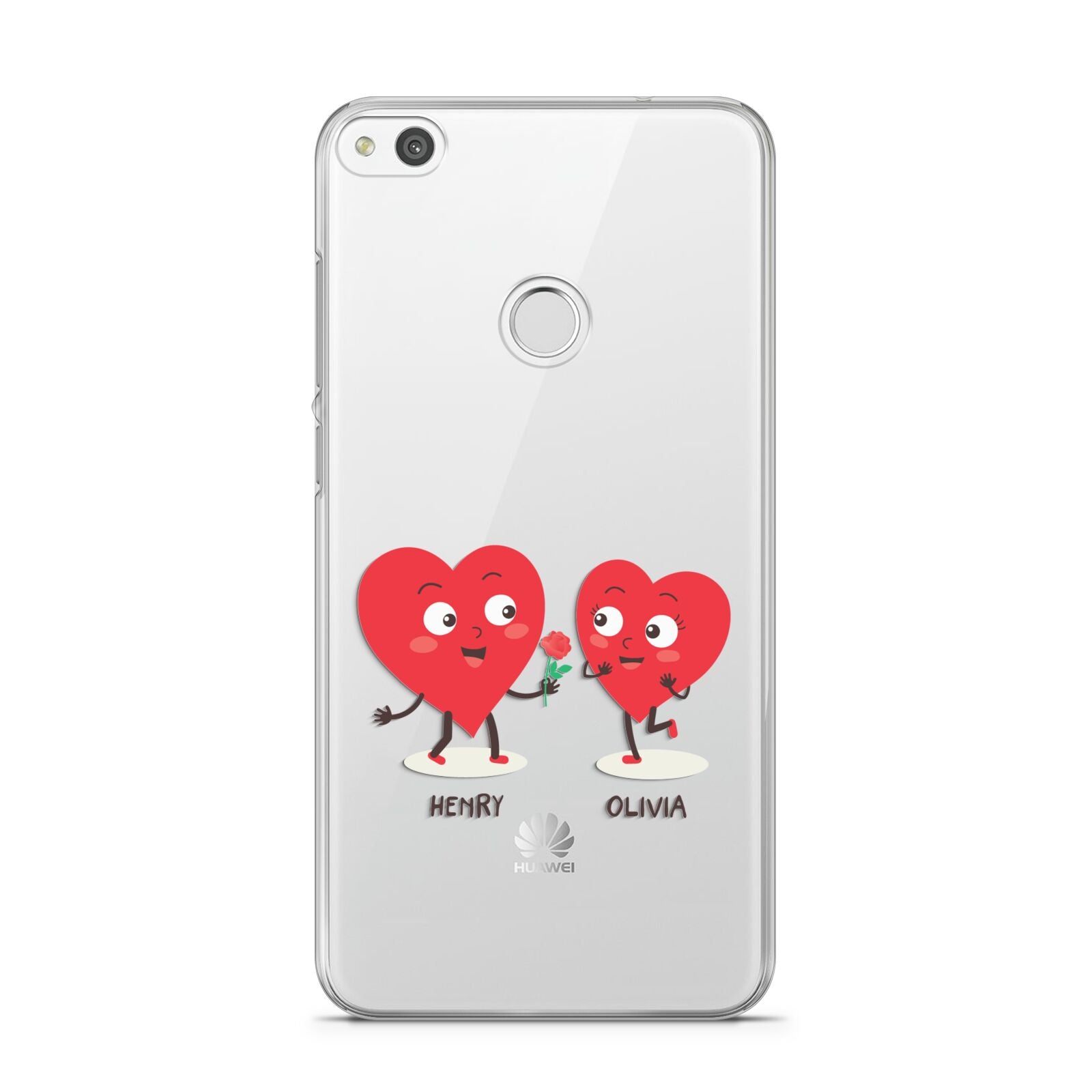 Love Heart Couples Custom Huawei P8 Lite Case