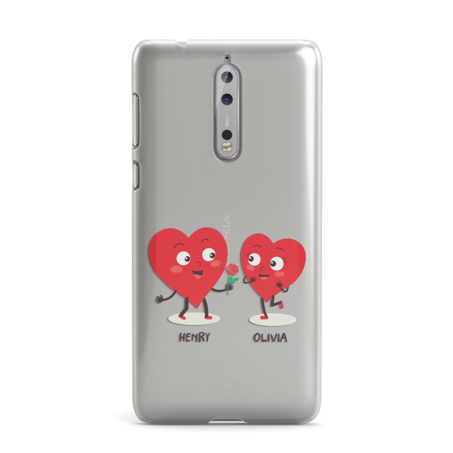 Love Heart Couples Custom Nokia Case