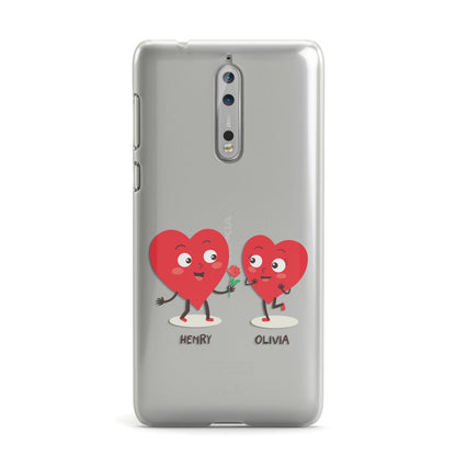 Love Heart Couples Custom Nokia Case