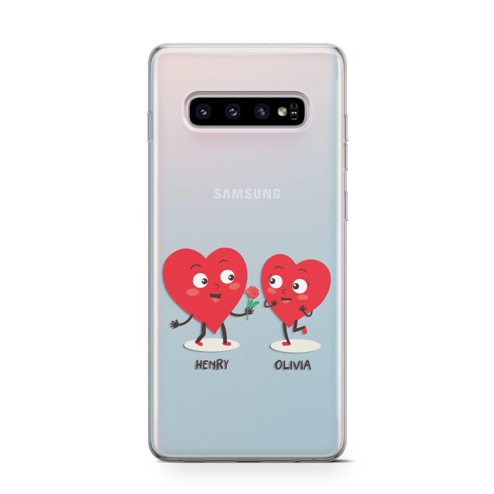 Love Heart Couples Custom Protective Samsung Galaxy Case