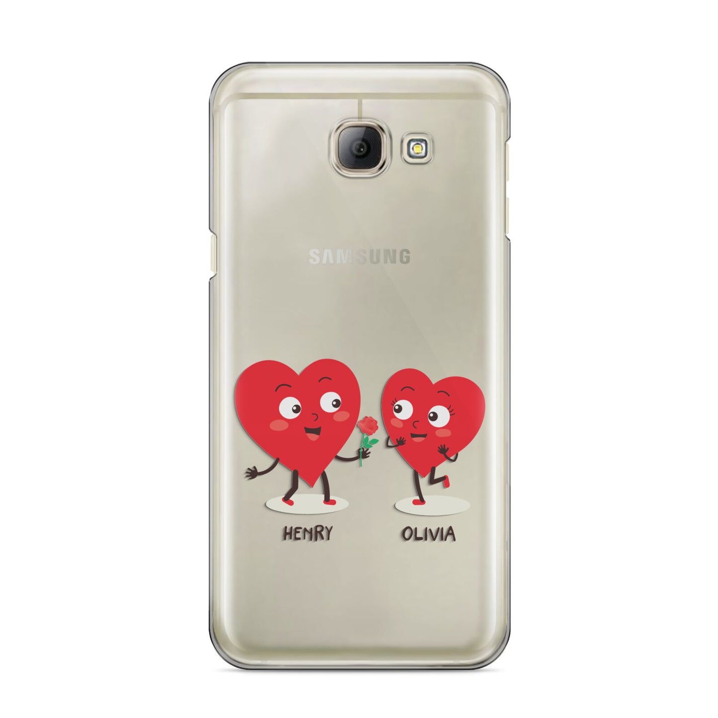 Love Heart Couples Custom Samsung Galaxy A8 2016 Case