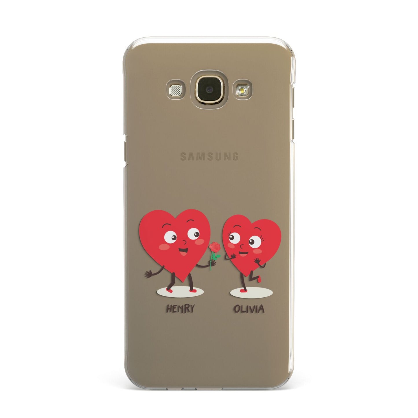 Love Heart Couples Custom Samsung Galaxy A8 Case