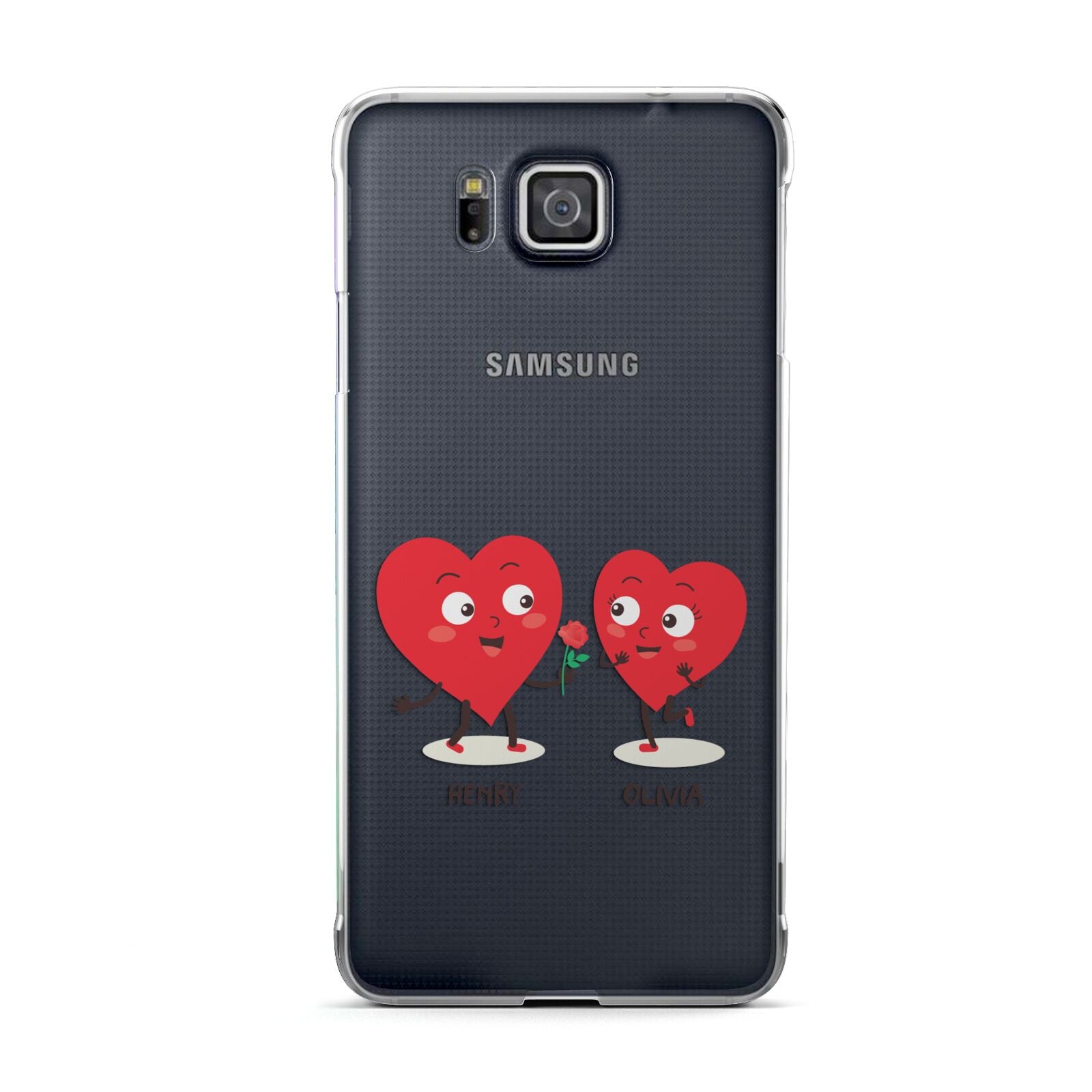 Love Heart Couples Custom Samsung Galaxy Alpha Case