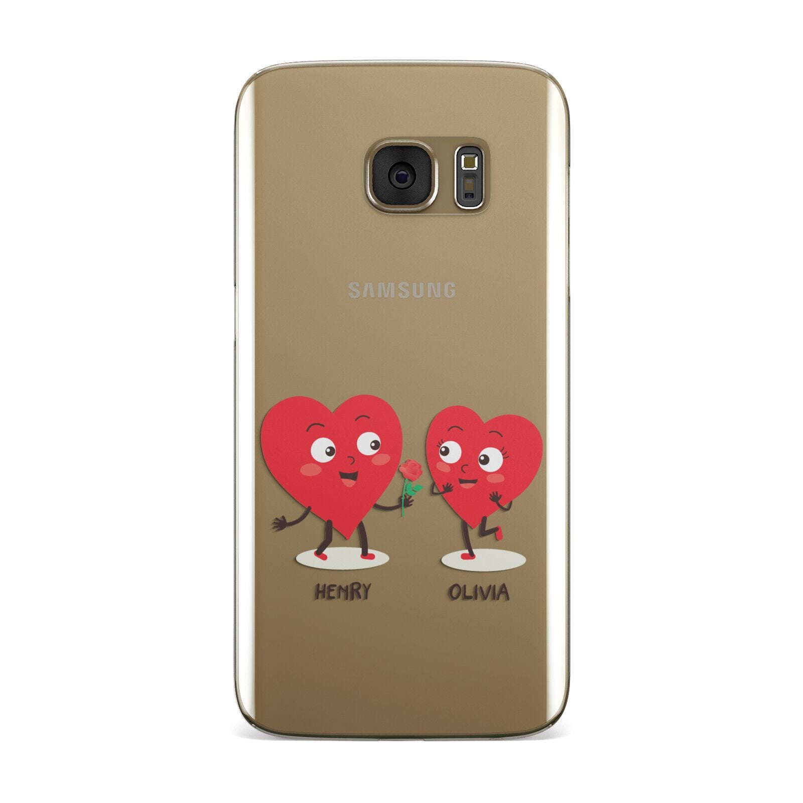 Love Heart Couples Custom Samsung Galaxy Case