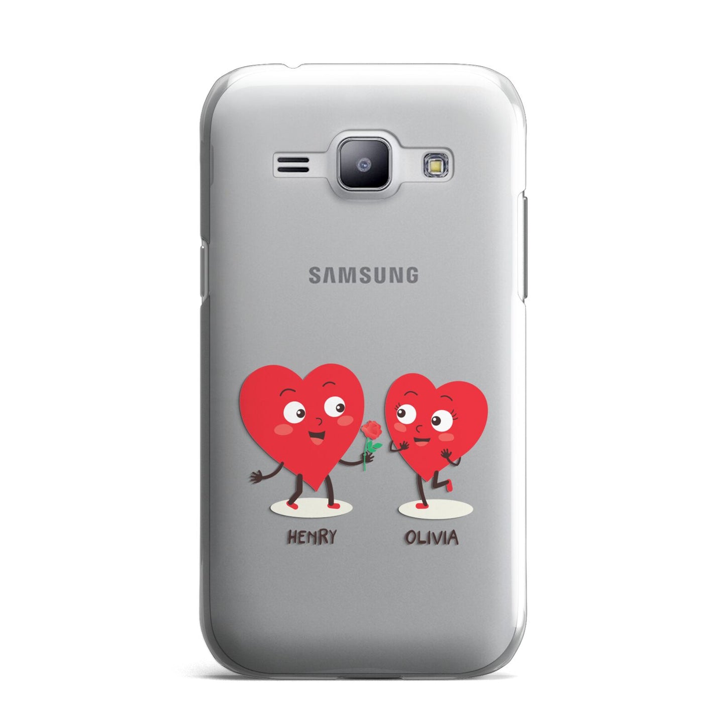 Love Heart Couples Custom Samsung Galaxy J1 2015 Case