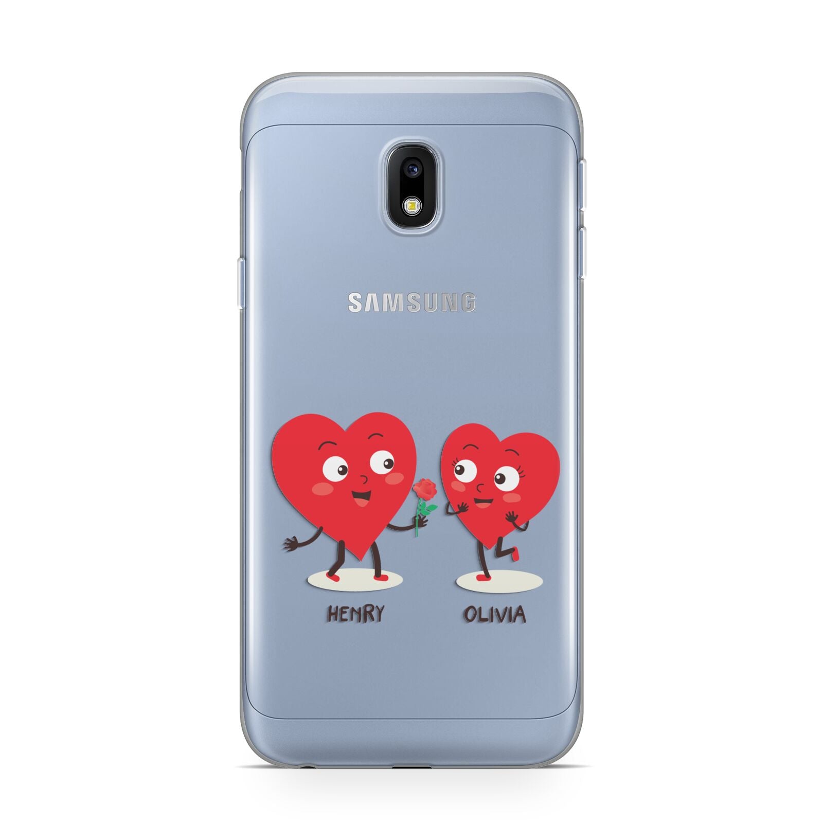 Love Heart Couples Custom Samsung Galaxy J3 2017 Case