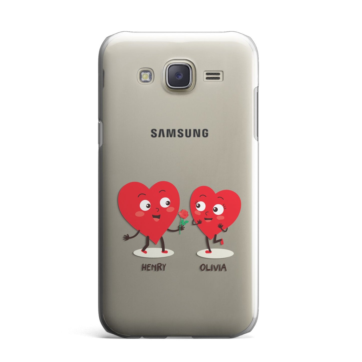 Love Heart Couples Custom Samsung Galaxy J7 Case