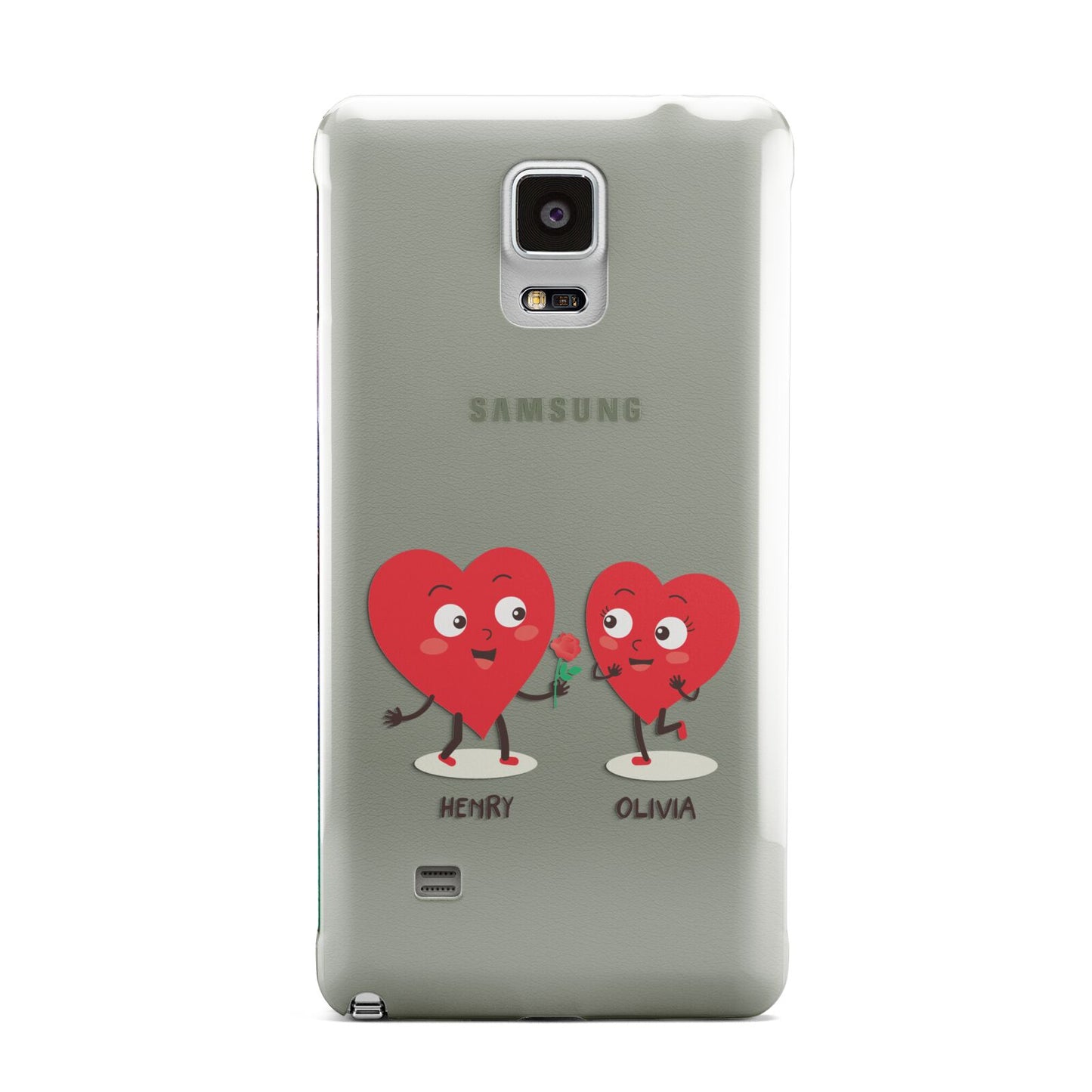 Love Heart Couples Custom Samsung Galaxy Note 4 Case