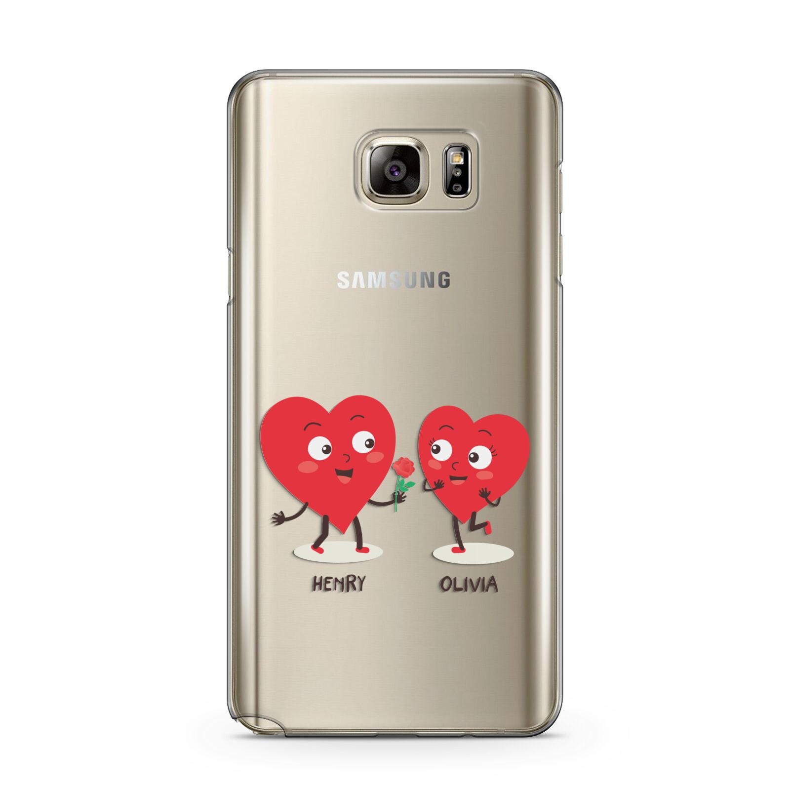 Love Heart Couples Custom Samsung Galaxy Note 5 Case