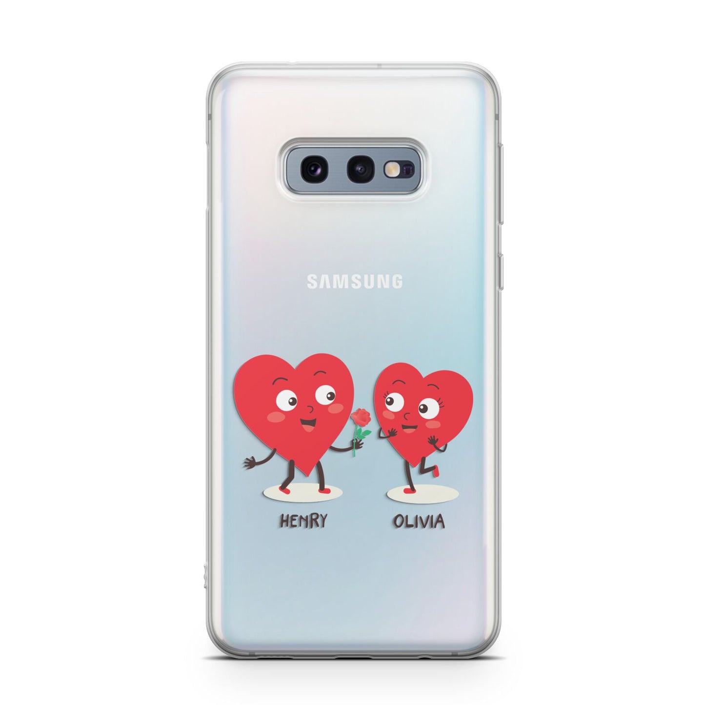 Love Heart Couples Custom Samsung Galaxy S10E Case