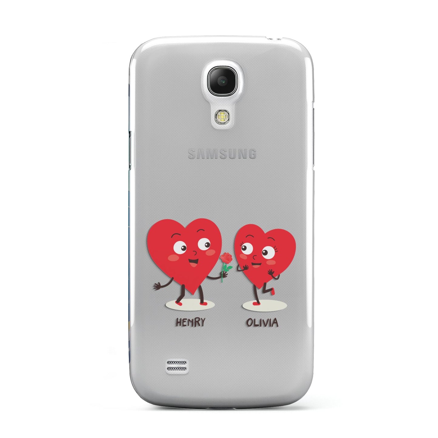 Love Heart Couples Custom Samsung Galaxy S4 Mini Case