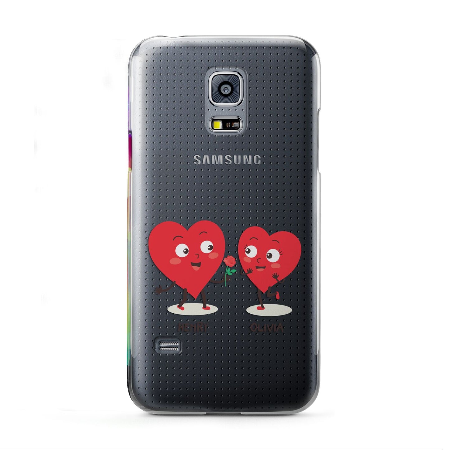 Love Heart Couples Custom Samsung Galaxy S5 Mini Case