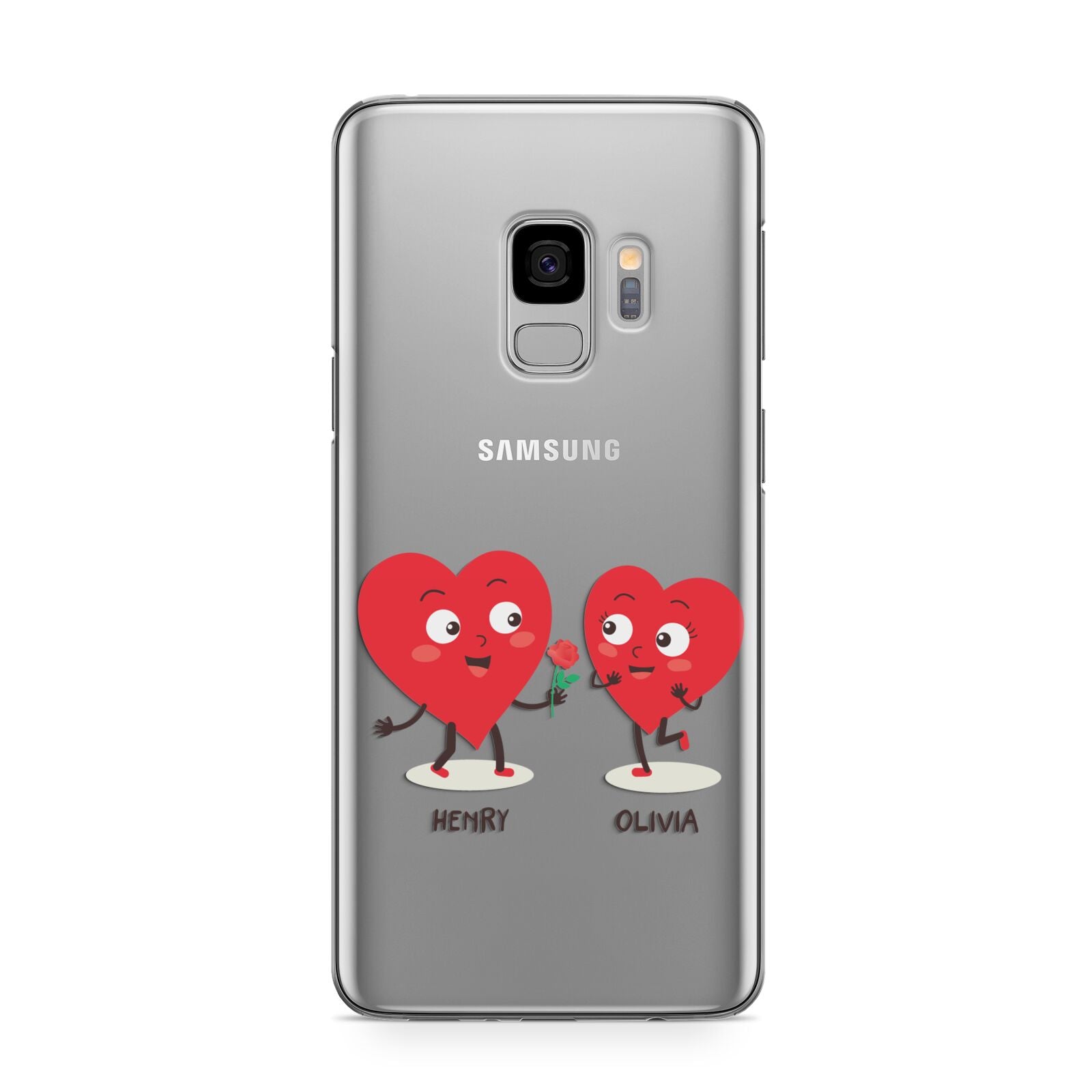 Love Heart Couples Custom Samsung Galaxy S9 Case