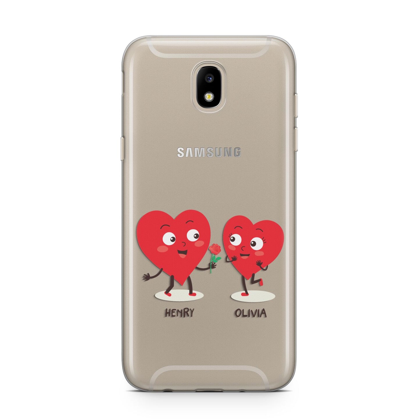 Love Heart Couples Custom Samsung J5 2017 Case