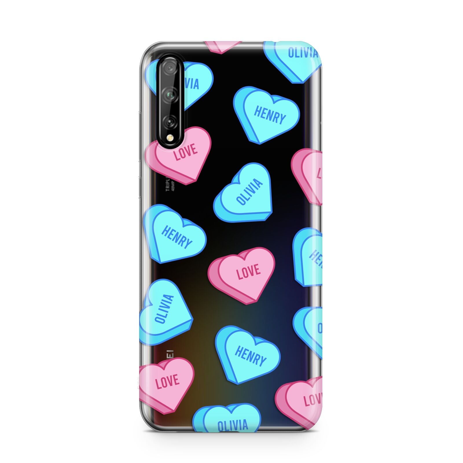 Love Heart Sweets with Names Huawei Enjoy 10s Phone Case