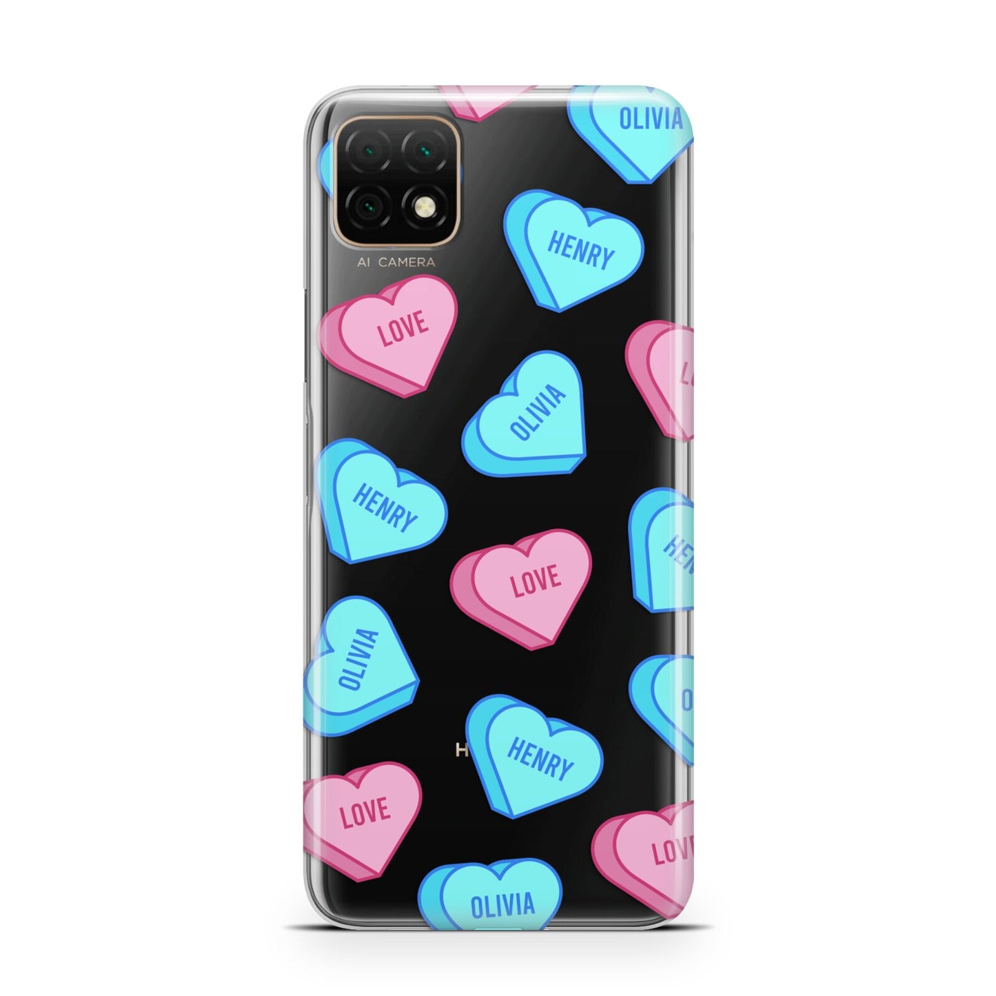 Love Heart Sweets with Names Huawei Enjoy 20 Phone Case