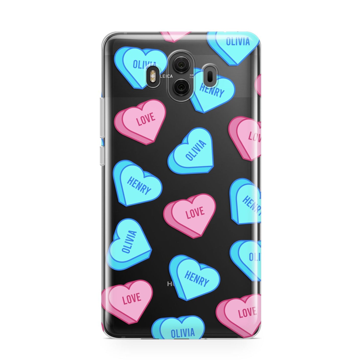 Love Heart Sweets with Names Huawei Mate 10 Protective Phone Case