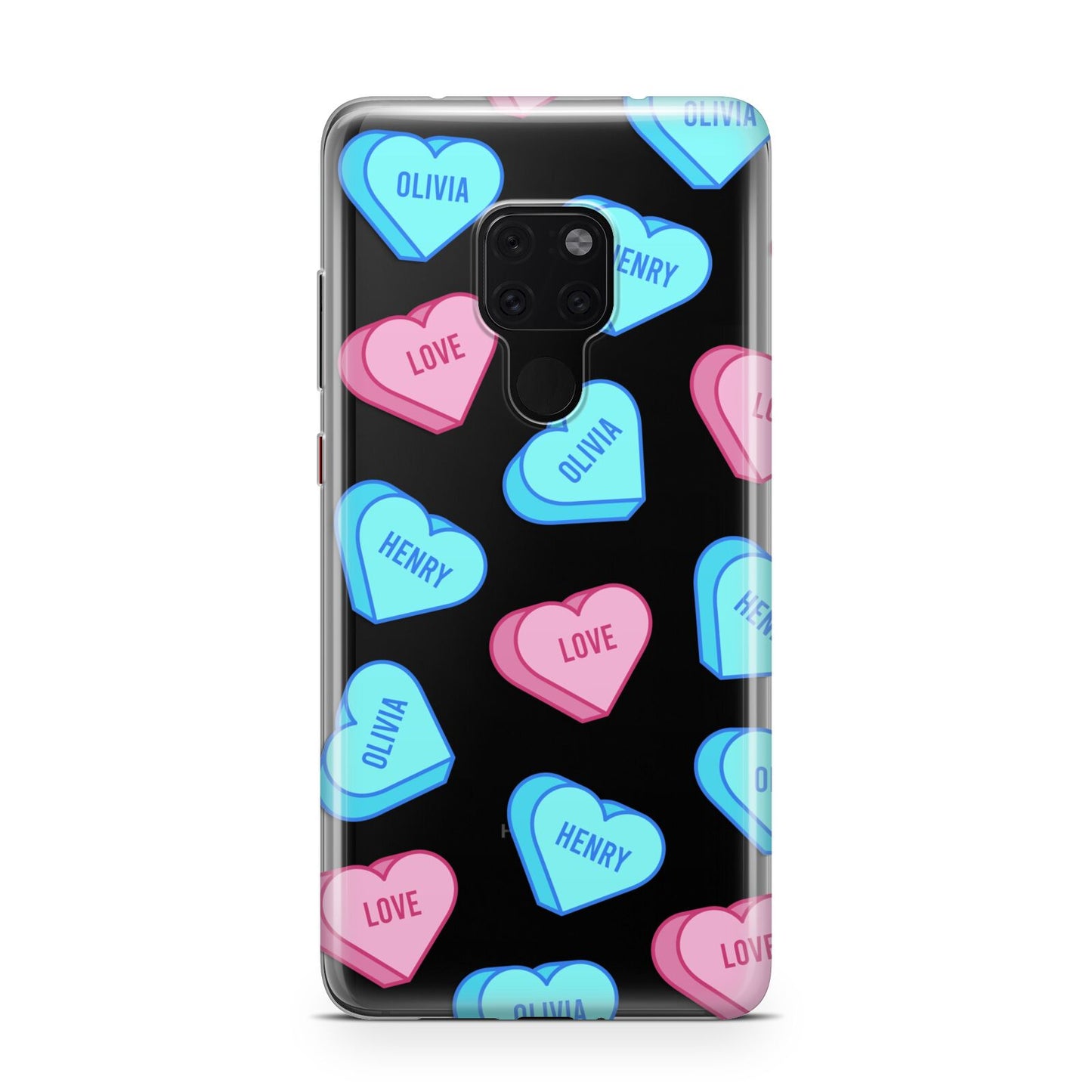 Love Heart Sweets with Names Huawei Mate 20 Phone Case