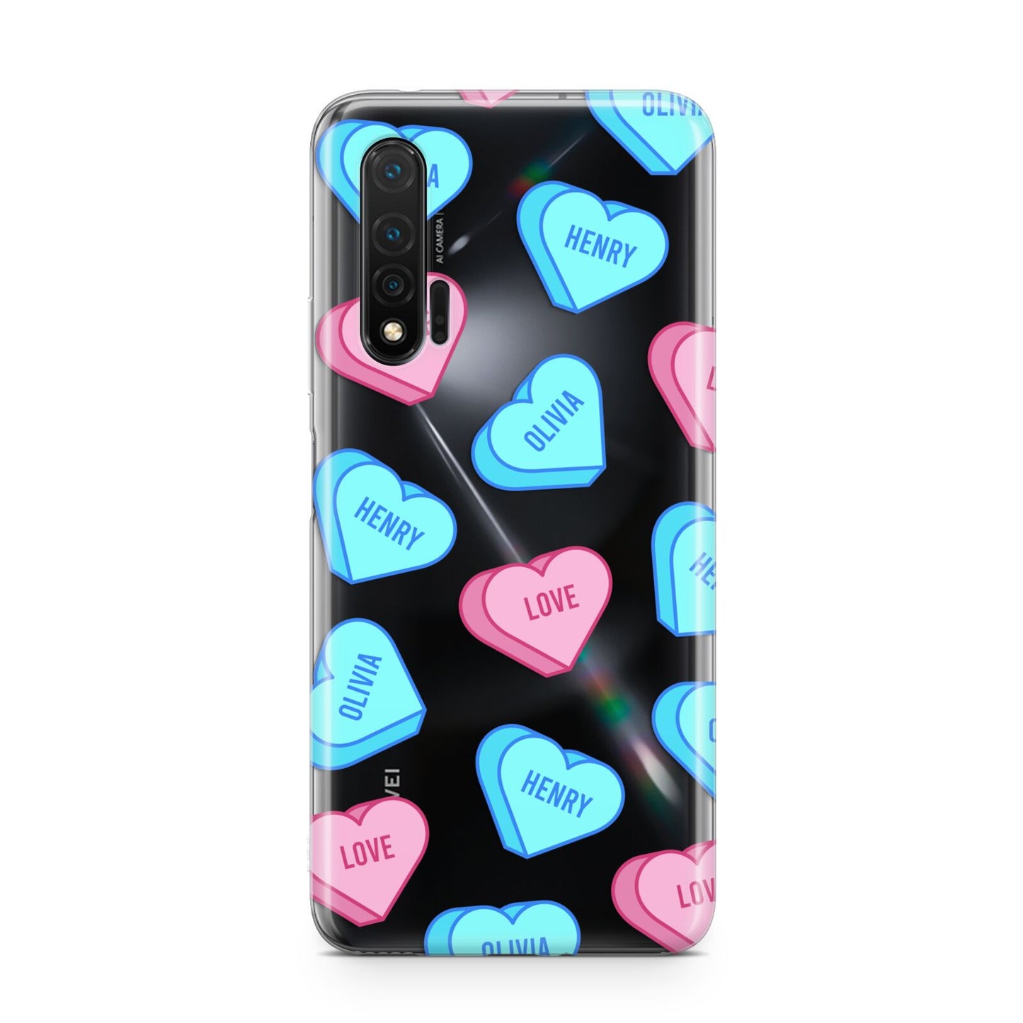 Love Heart Sweets with Names Huawei Nova 6 Phone Case