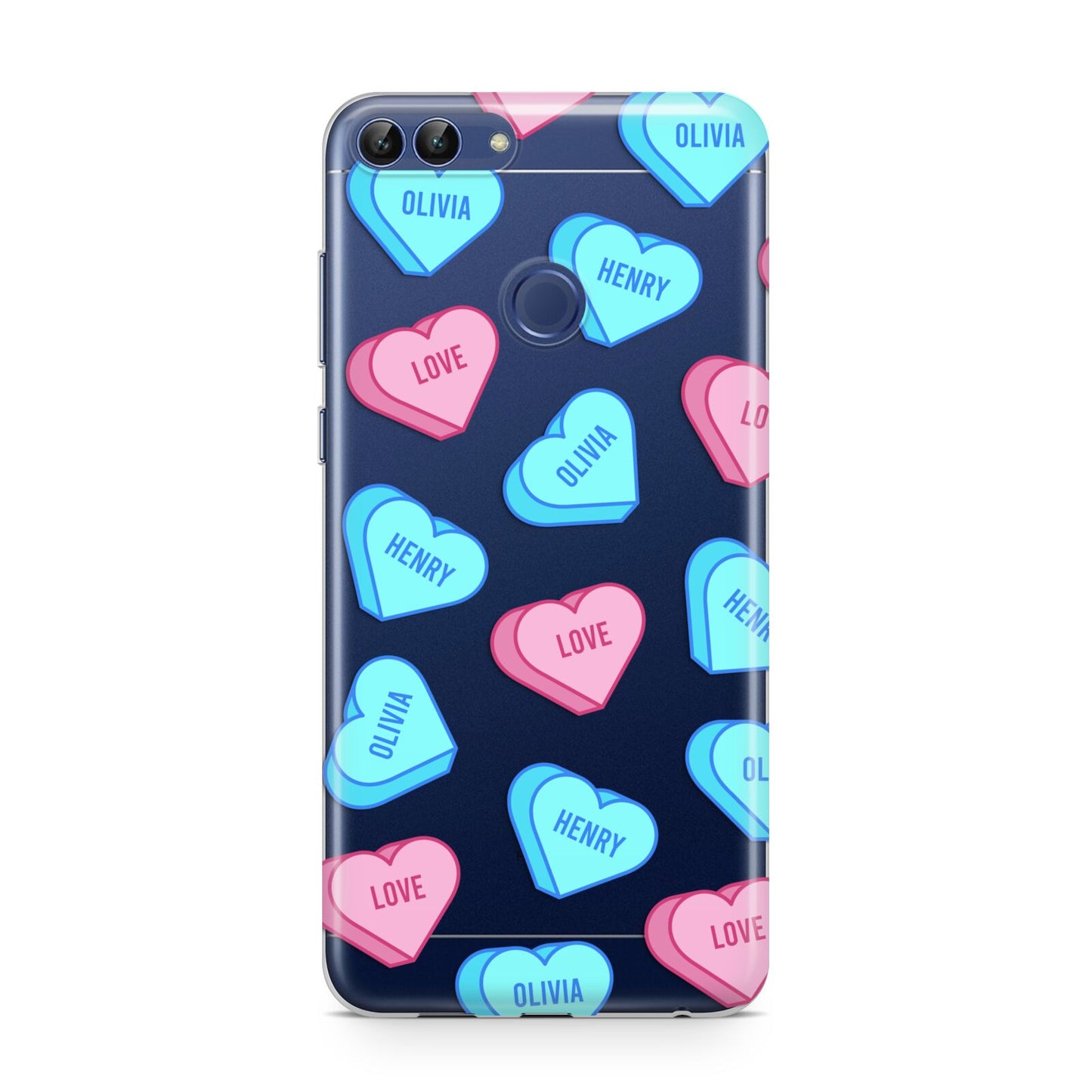 Love Heart Sweets with Names Huawei P Smart Case