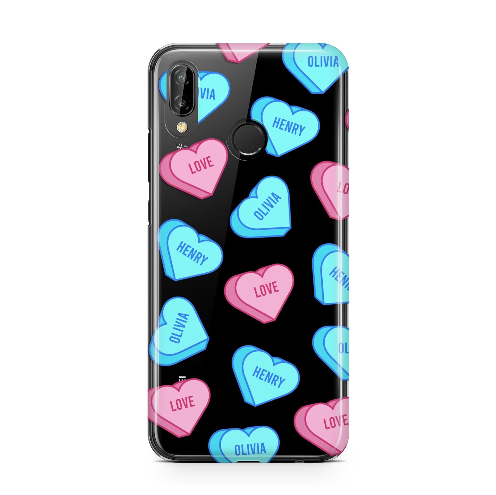 Love Heart Sweets with Names Huawei P20 Lite Phone Case