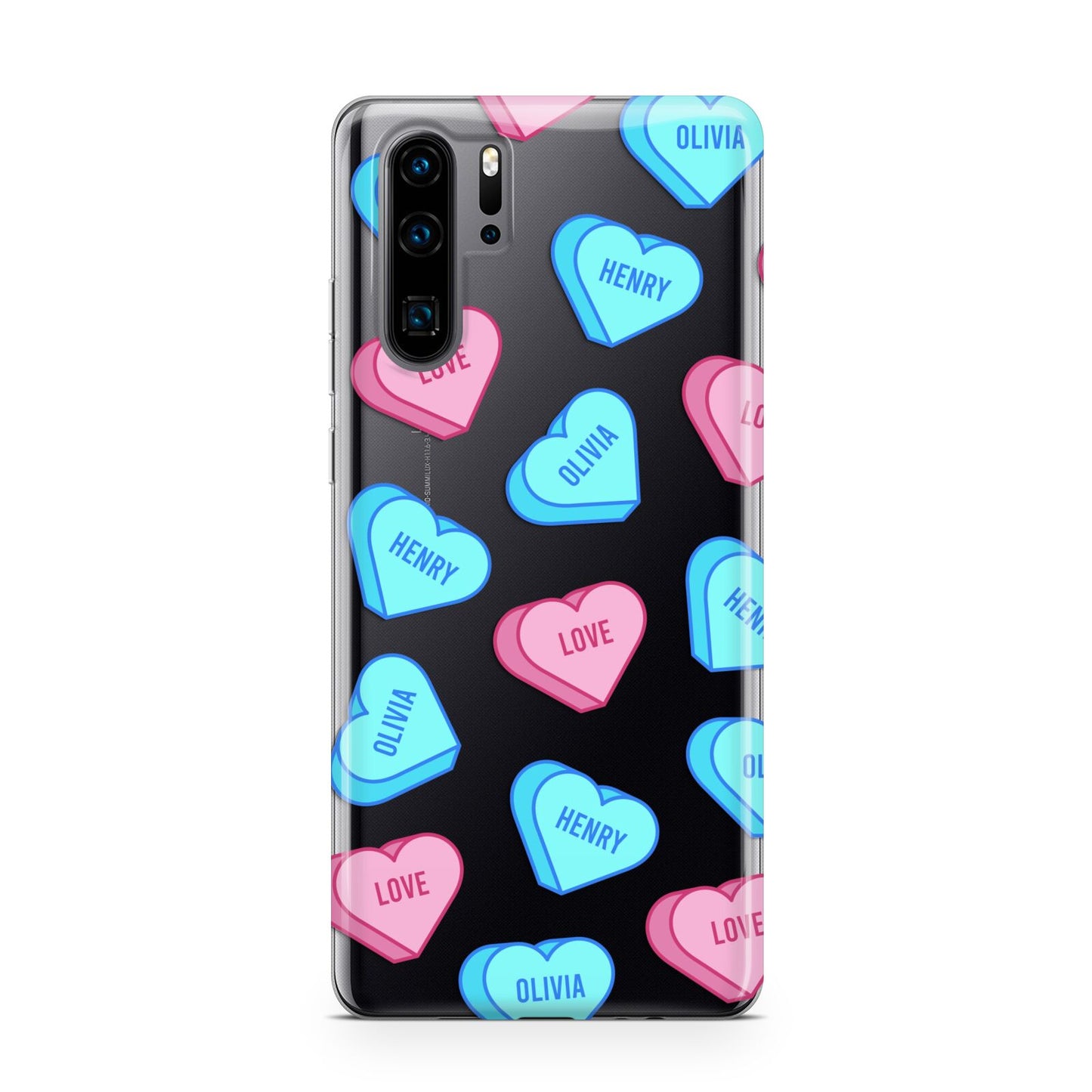 Love Heart Sweets with Names Huawei P30 Pro Phone Case