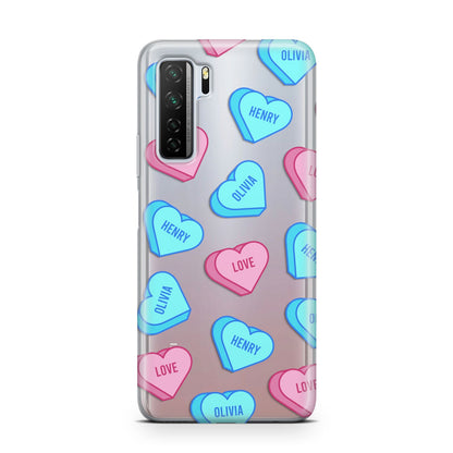 Love Heart Sweets with Names Huawei P40 Lite 5G Phone Case