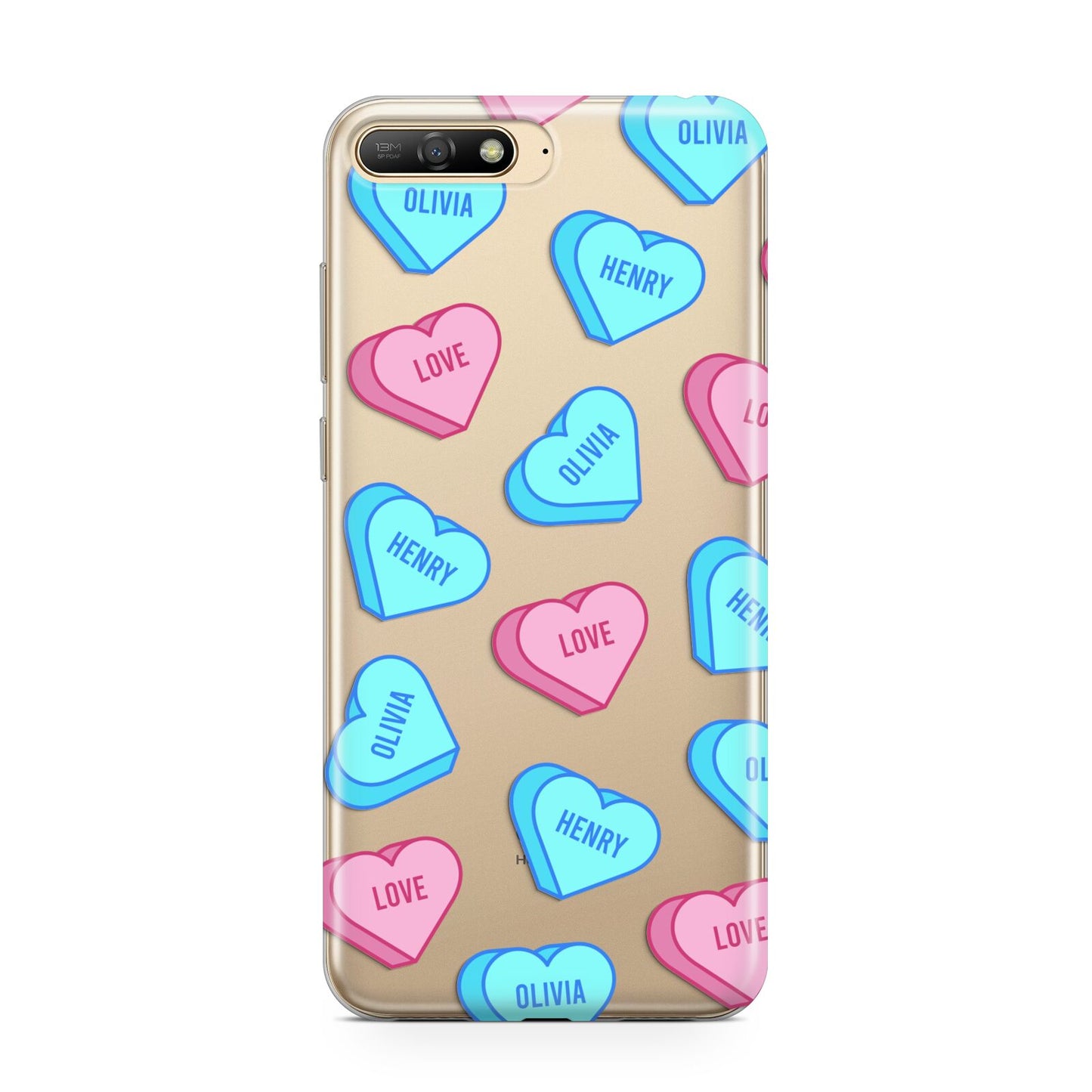 Love Heart Sweets with Names Huawei Y6 2018