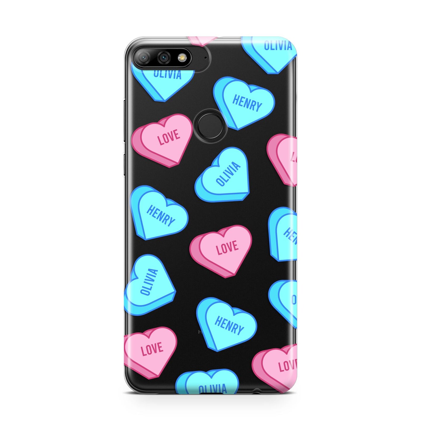 Love Heart Sweets with Names Huawei Y7 2018