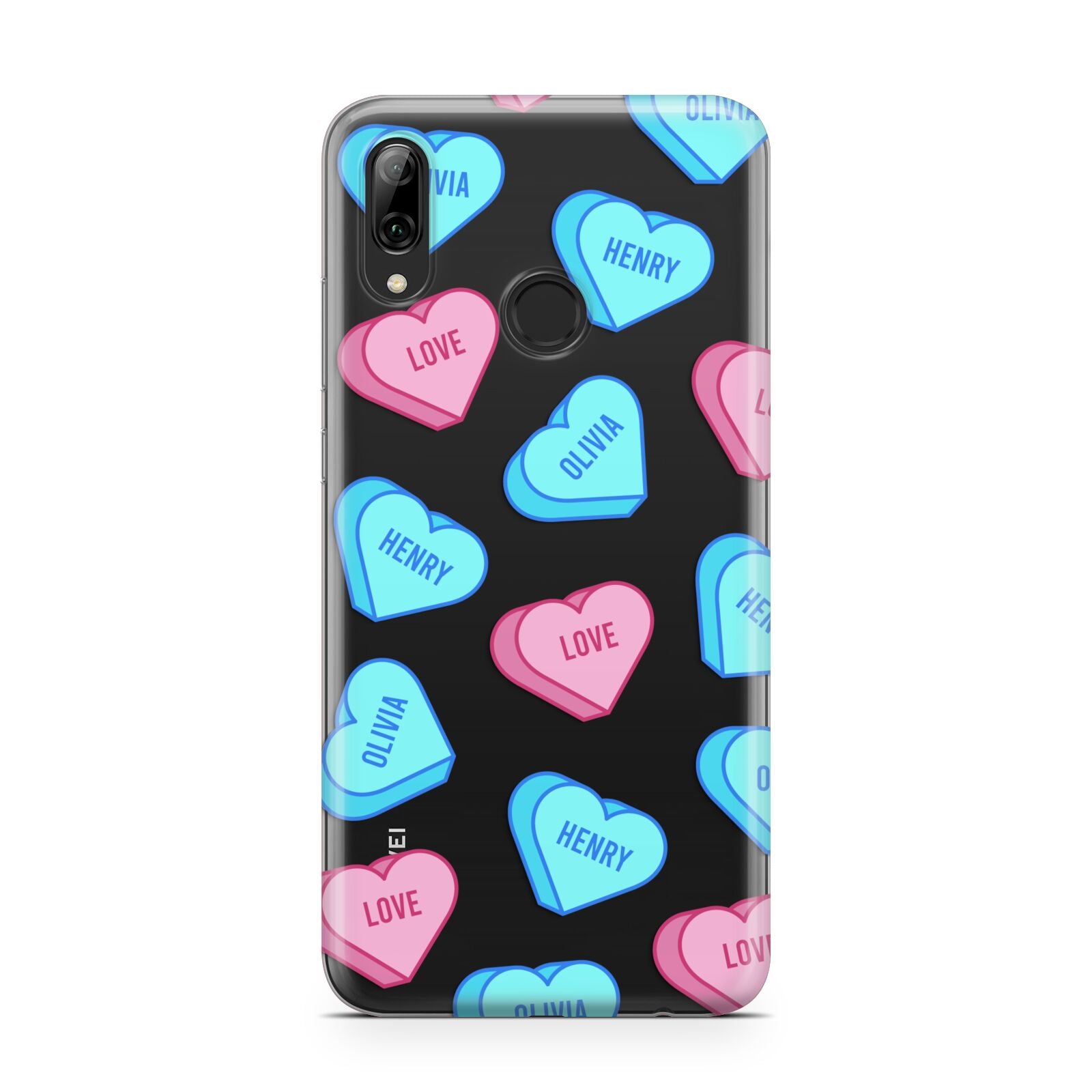 Love Heart Sweets with Names Huawei Y7 2019