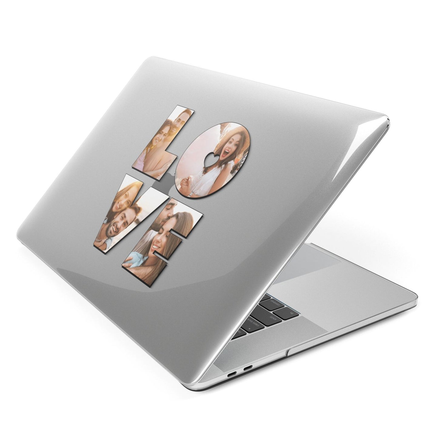 Love Personalised Photo Upload Apple MacBook Case Side View