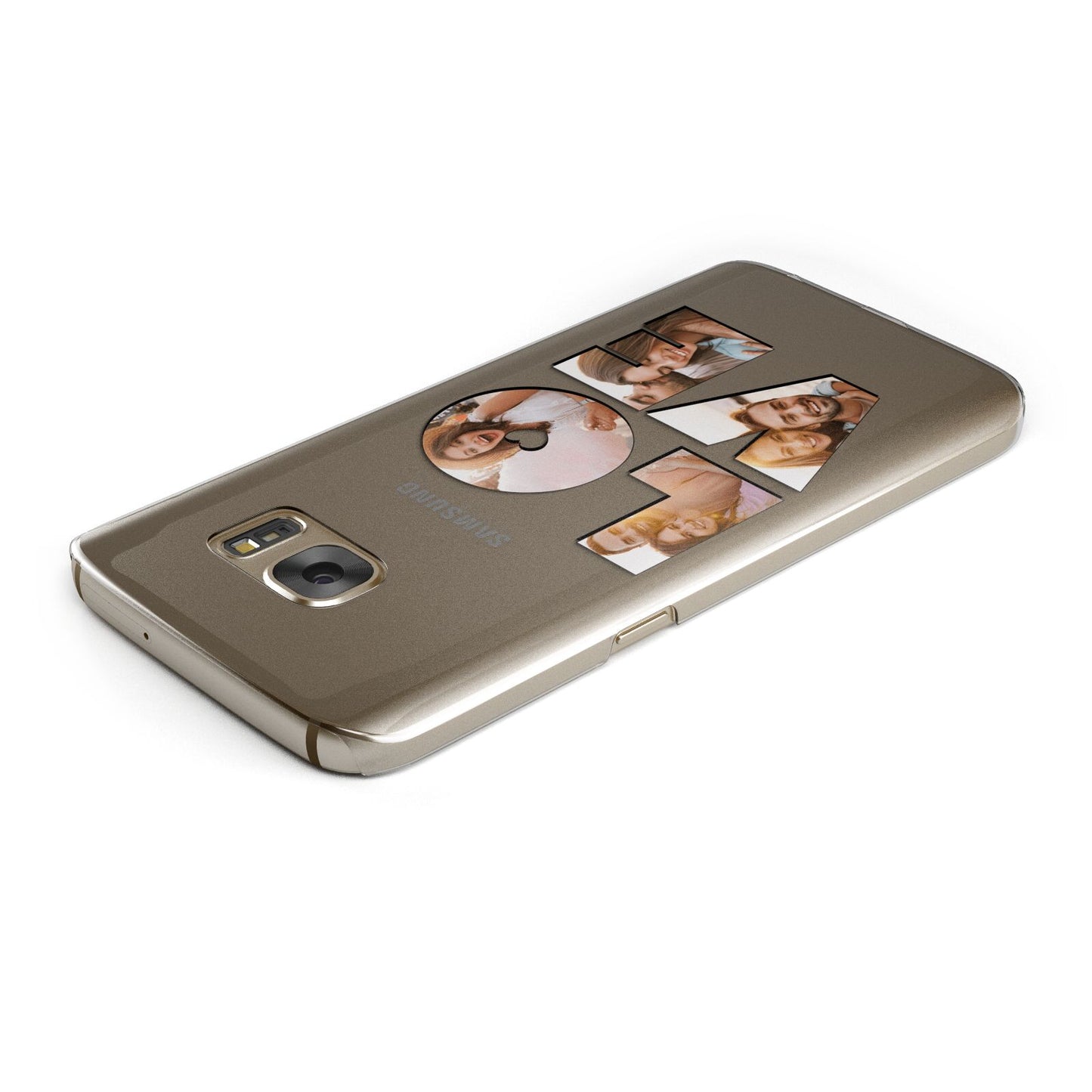 Love Personalised Photo Upload Samsung Galaxy Case Top Cutout