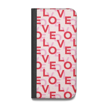 Love Valentine Vegan Leather Flip Samsung Case