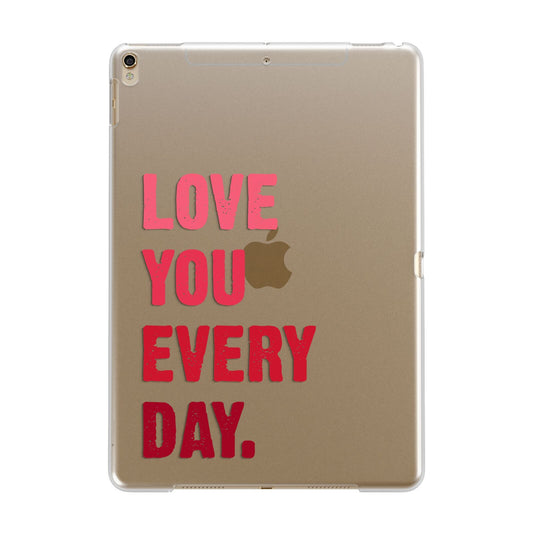 Love You Every Day Apple iPad Gold Case